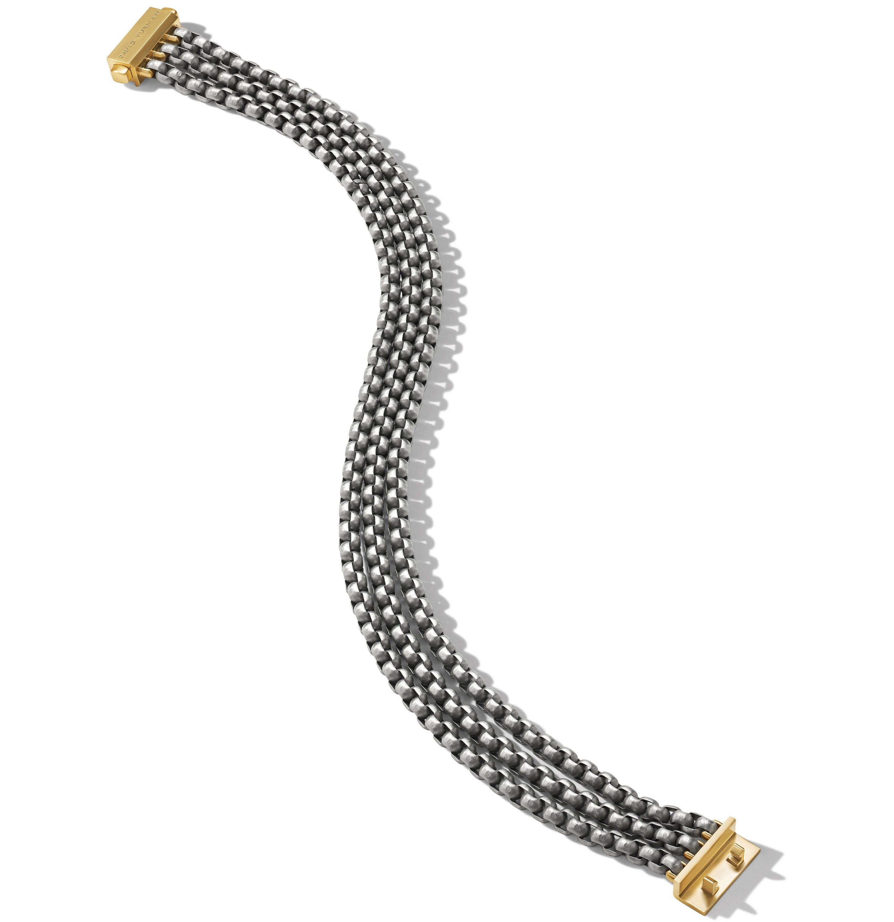 David Yurman o1w1db10526 B25990M /Size: L/Chain Bracelet in Silver/Golden Size ONE SIZE - 3 Thumbnail