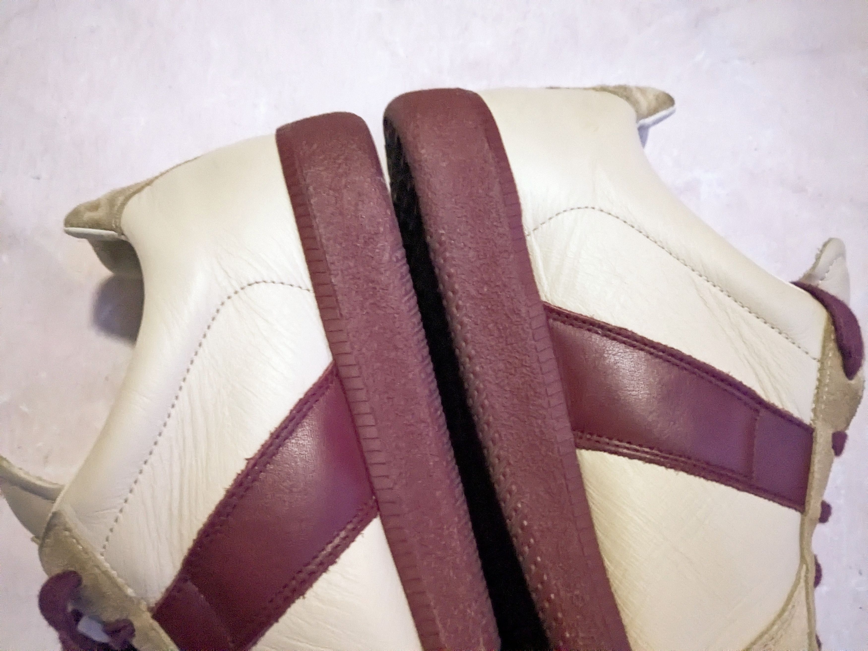 Maison Margiela Maison Margiela Replica GAT Biege Burgundy 12 45 Suede Size US 12 / EU 45 - 9 Thumbnail