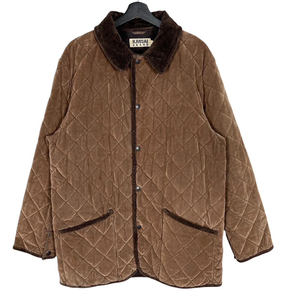 Designer × Japanese Brand × Kansai Yamamoto Kansai Keans Kansai Yamamoto Velvet Quilted Button Up Jacket Size US L / EU 52-54 / 3 - 1 Thumbnail