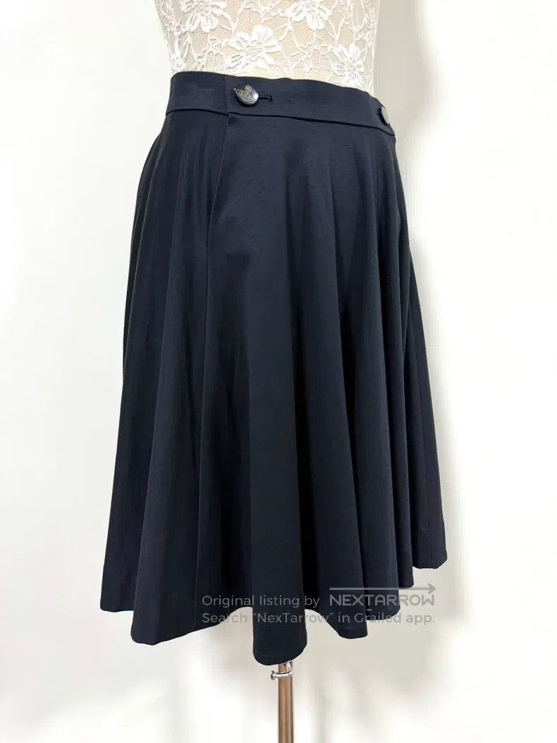 Vivienne Westwood Vivienne Westwood size 2 Black double Saturn buckle A-line Size 24" / US 00 / IT 34 - 3 Thumbnail