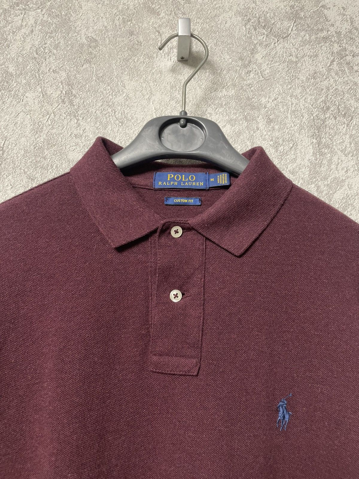 Polo Ralph Lauren Vintage Polo Ralph Lauren Burgundy Long Sleeve Polo Shirt Size US M / EU 48-50 / 2 - 8 Thumbnail