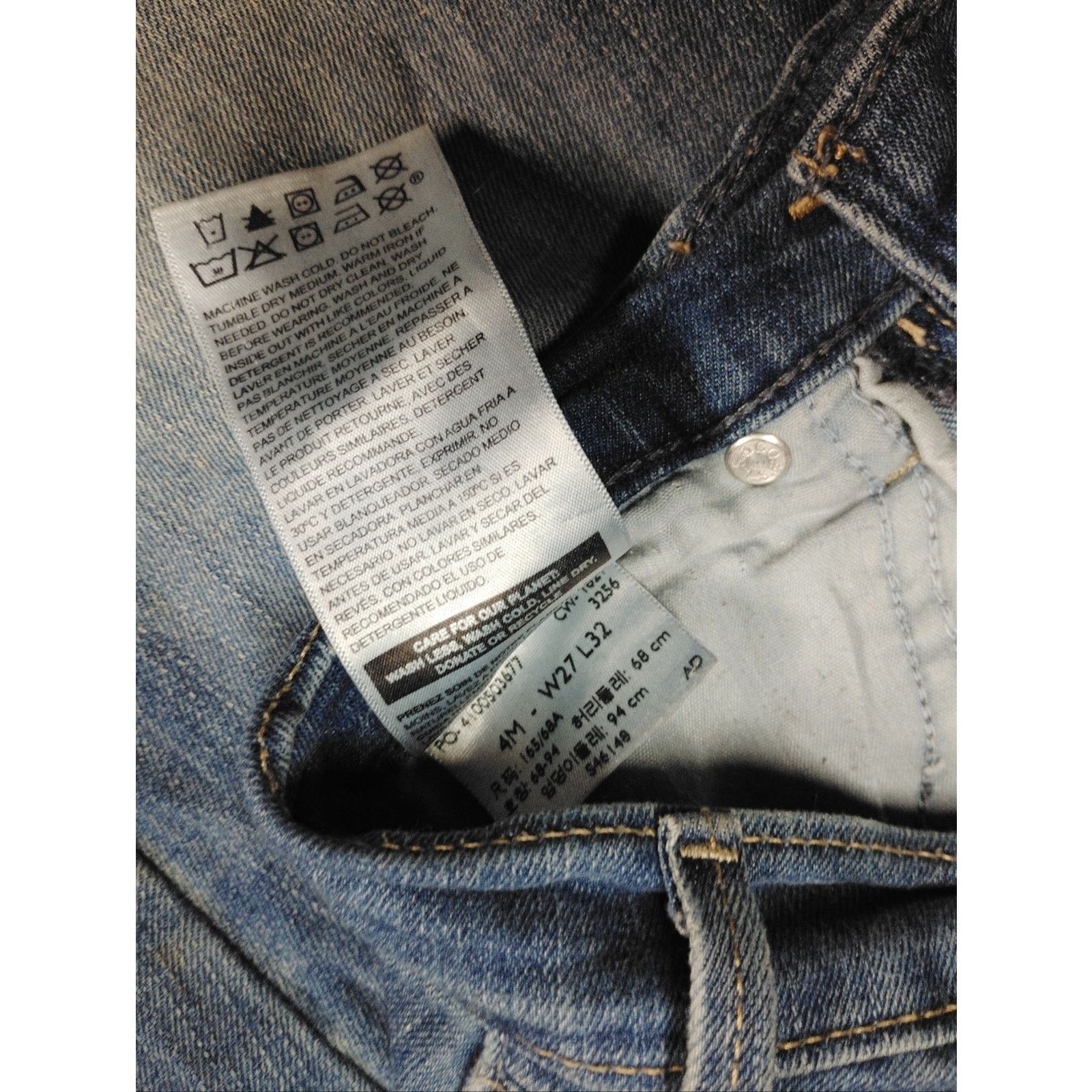 Levi's Signature Levi Strauss Mid Rise Curvy Bootcut Jeans Size 27" / US 4 / IT 40 - 3 Thumbnail