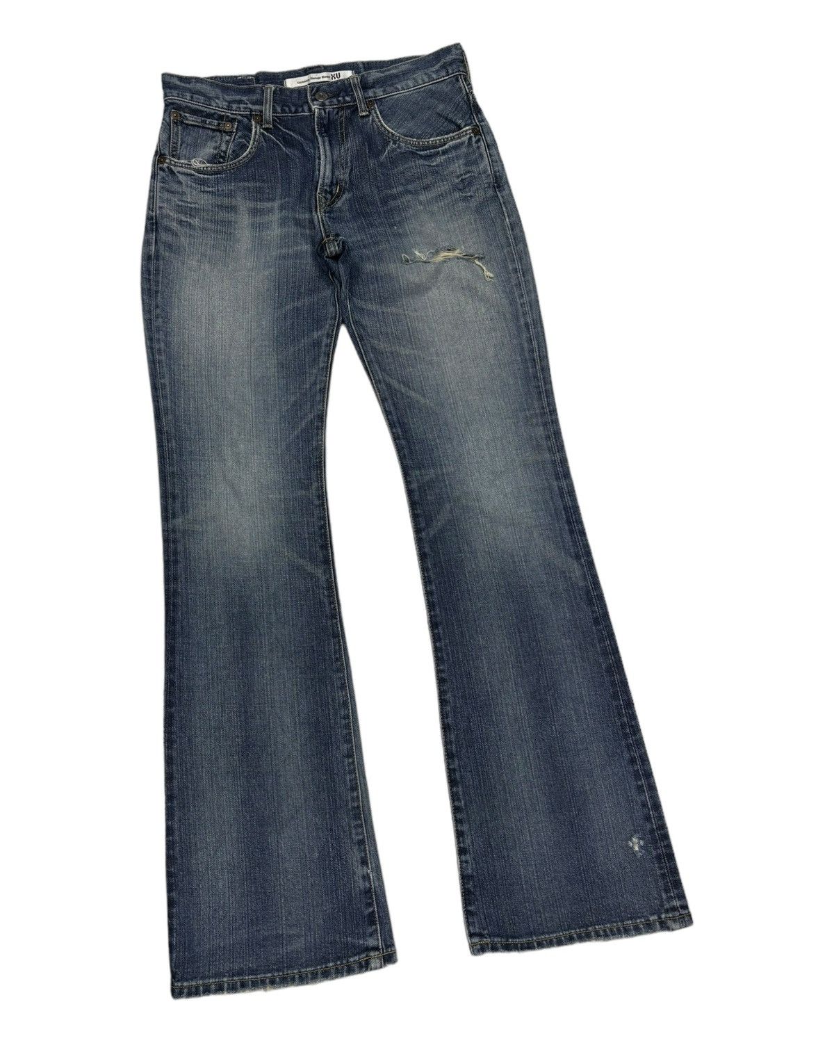 14th Addiction EDWIN EXCLUSIVE VINTAGE MODEL XU FLARE DENIM JEANS Size US 30 / EU 46 - 3 Thumbnail