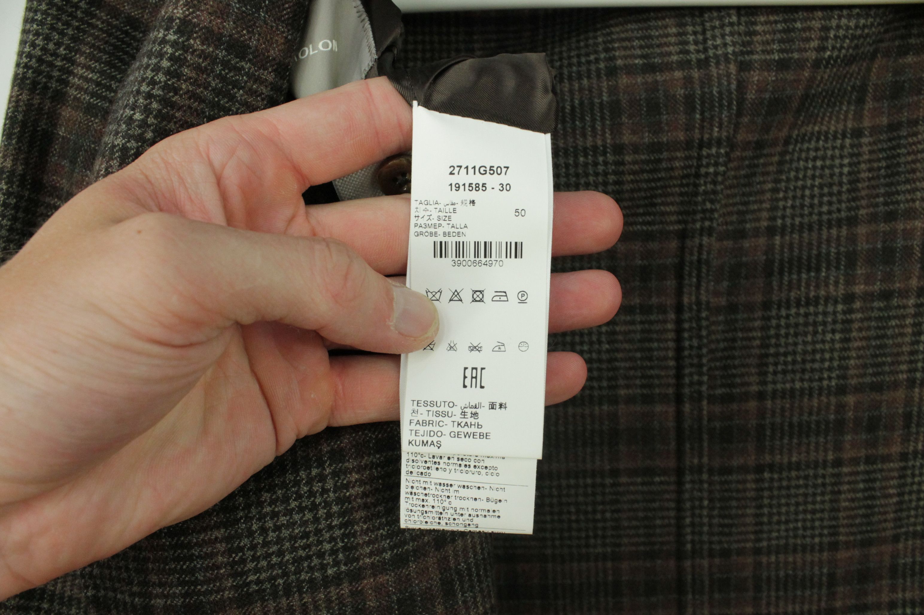 Paoloni PAOLONI Brown Flannel Wool Plaid Sport Coat Blazer Jacket Size US M / EU 48-50 / 2 - 11 Thumbnail
