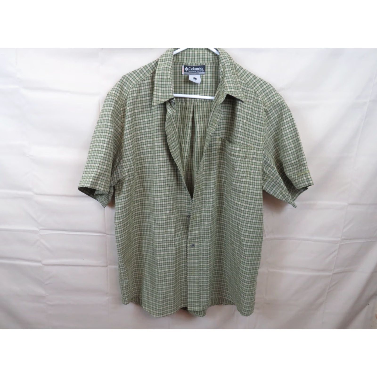 Colombo Columbia Button-Down Shirt L Sage Green Short Sleeve Men Regular Multicolor Button-Up Shirt, Short Sleeve, Classic Fit Size US L / EU 52-54 / 3 - 2 Thumbnail