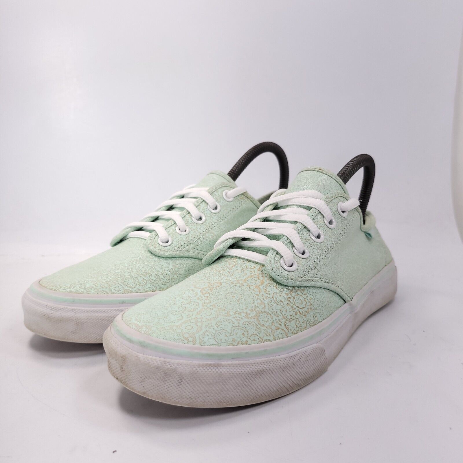 Vans Vans Off the Wall Shoe Womens Size 8.5 721356 Green White Size US 8.5 / IT 38.5 - 1 Thumbnail