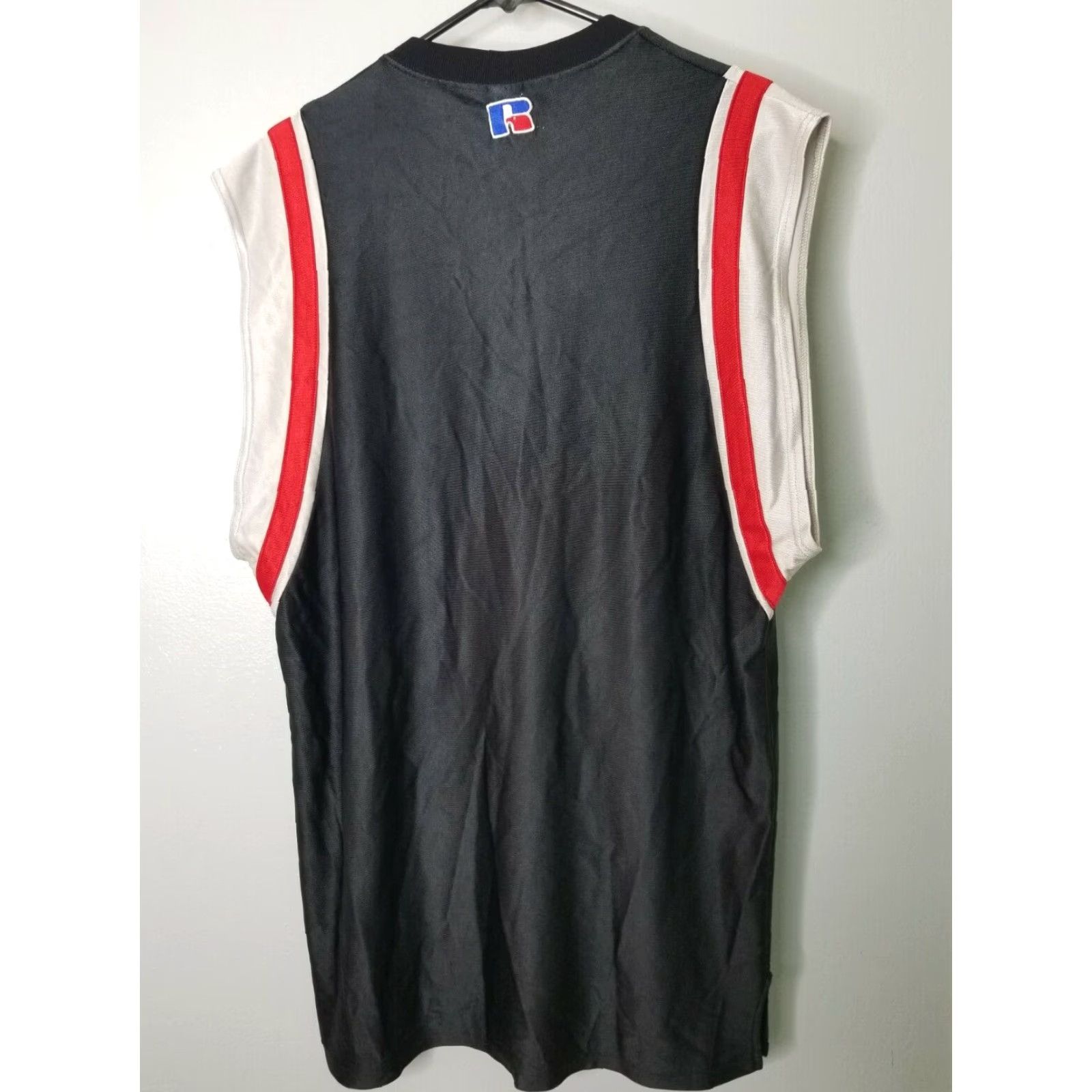 Russell Athletic VINTAGE Russell Athletic Tank Top Basketball Jersey Cartoon Viking Mens XL Black Size US XL / EU 56 / 4 - 2 Thumbnail