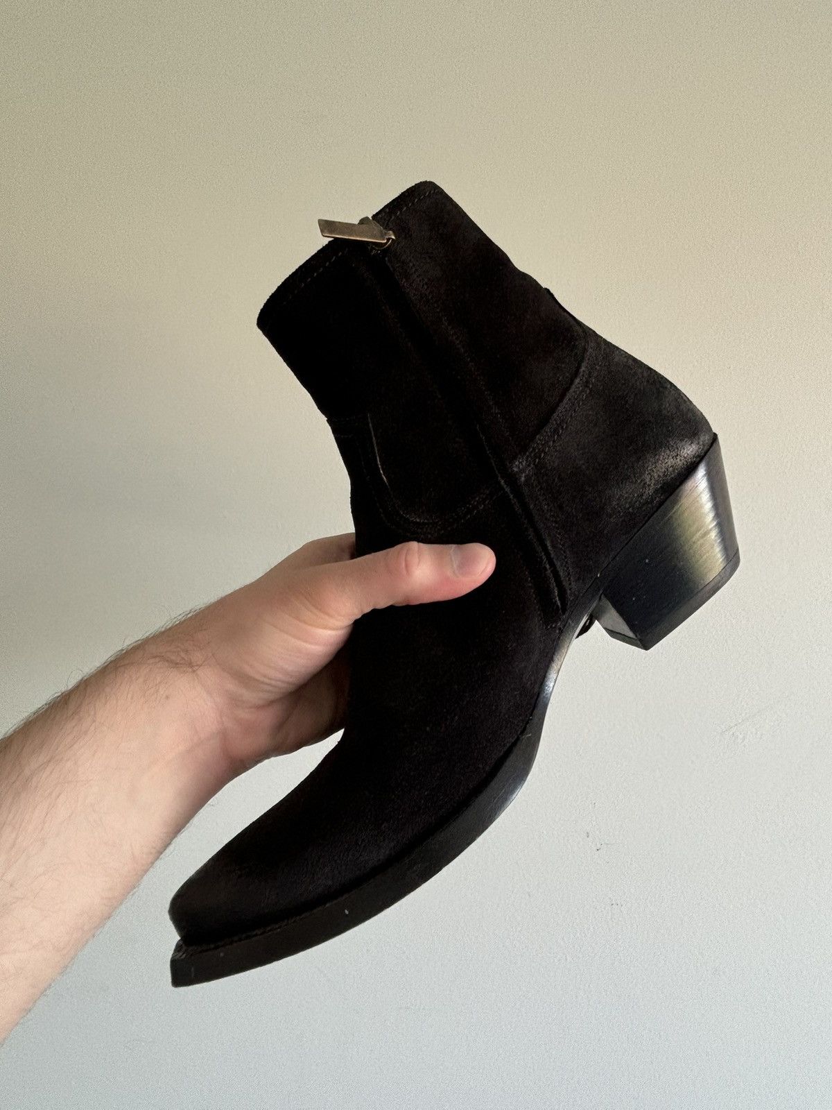 Saint Laurent Paris Saint Laurent Black Fringed Lukas Boots Size US 8 / EU 41 - 12 Thumbnail