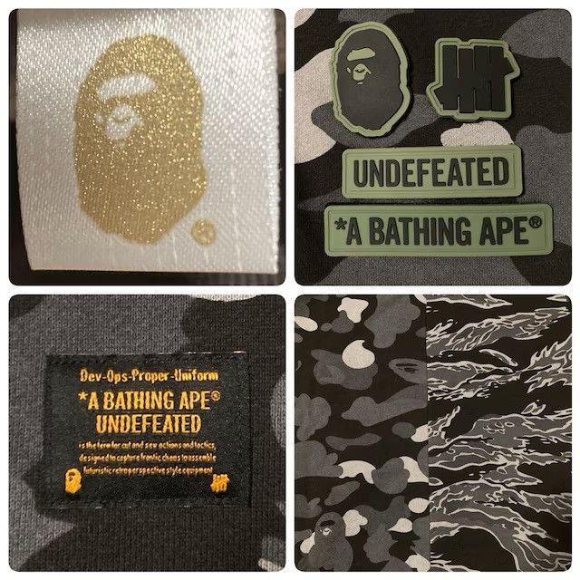 Bape × Undefeated BAPE × Undefeated Tiger Shark Full Zip Hoodie a bathing ape Size US S / EU 44-46 / 1 - 9 Thumbnail