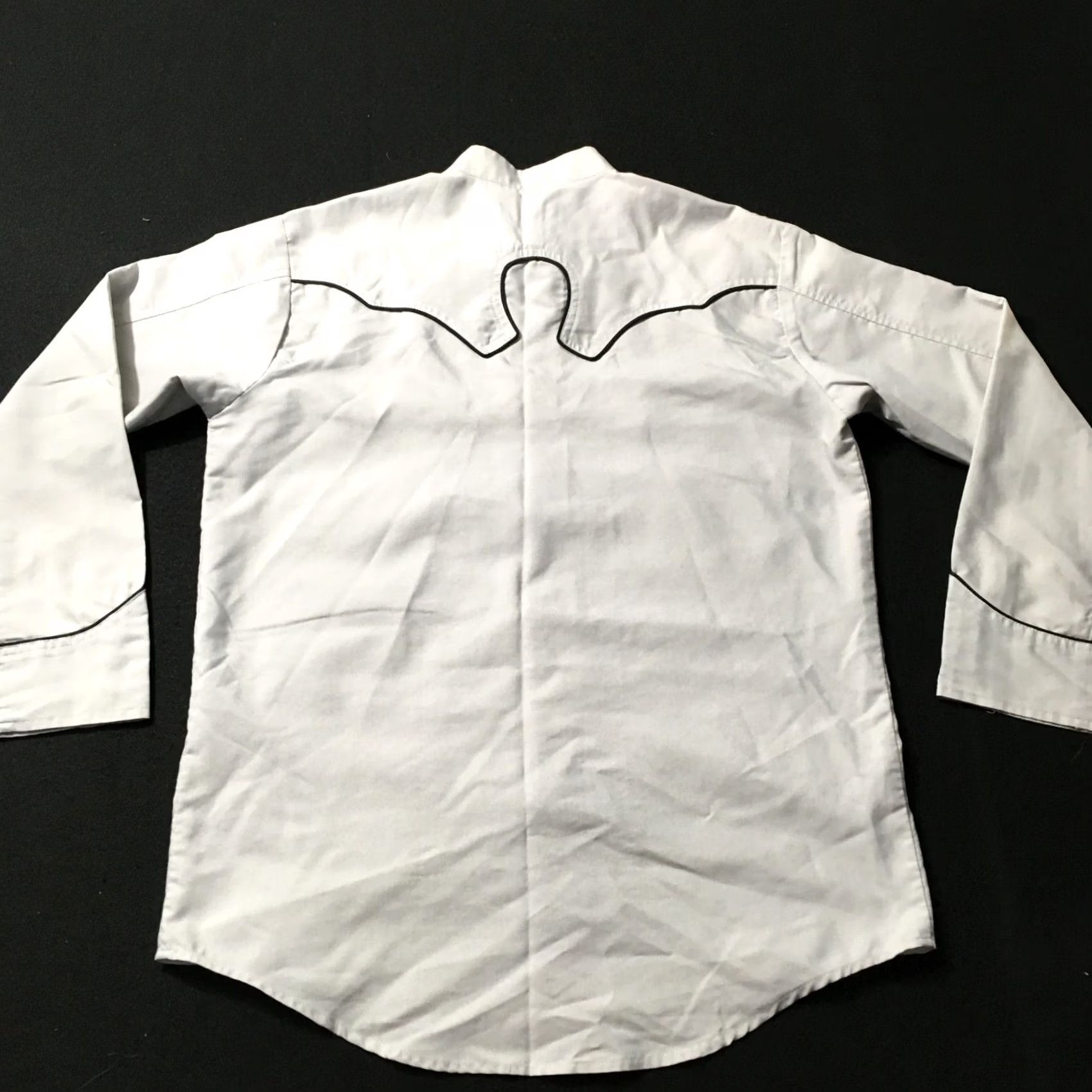 Vintage VINTAGE Rodeo Shirt Gray Beige Cowboy Western 36 Men Button-Up Long Sleeve Cotton Blend Canvas Cowboy Theme 90s? Size US M / EU 48-50 / 2 - 8 Thumbnail