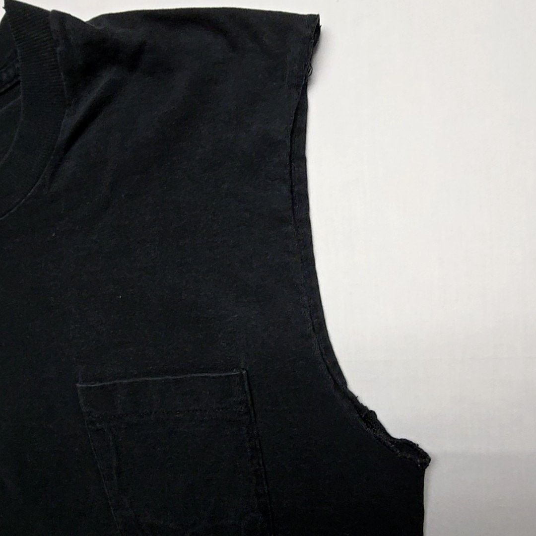 Fruit Of The Loom × Vintage Vintage Station Three Lounge Sleeveless L Black Cut off Tee Size US L / EU 52-54 / 3 - 7 Thumbnail