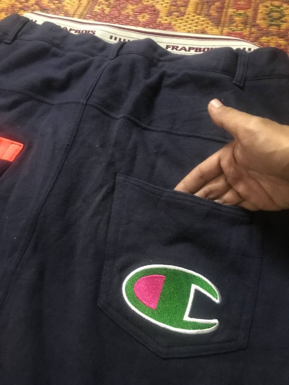 Champion × Frapbois × Issey Miyake Frapbois x Champion Drop Crotch Sarouel Pants Navy Size US 32 / EU 48 - 3 Thumbnail