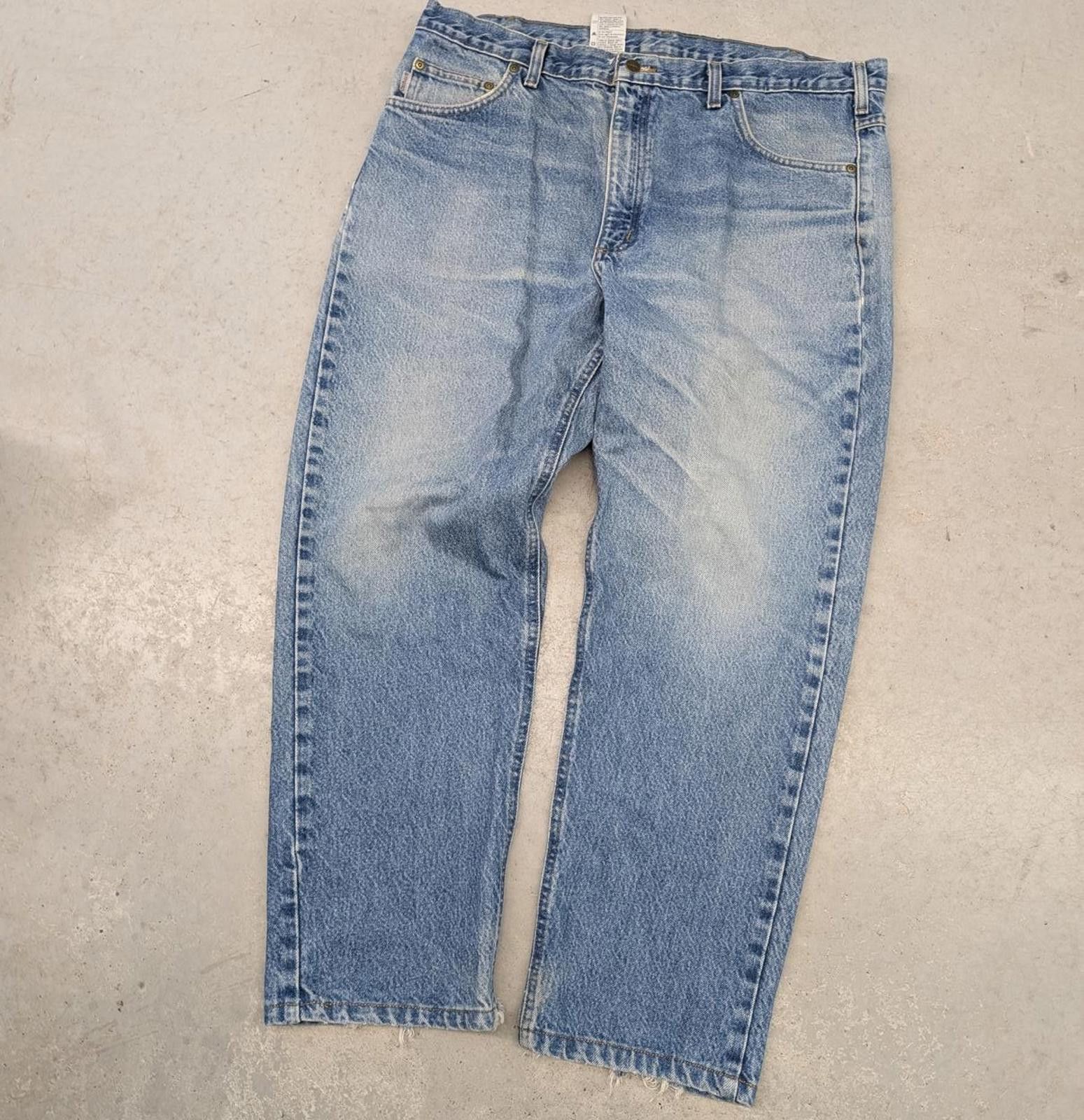 Carhartt Y2K Carhartt Light-Blue Denim Dsitressed Jeans Size US 30 / EU 46 - 6 Thumbnail