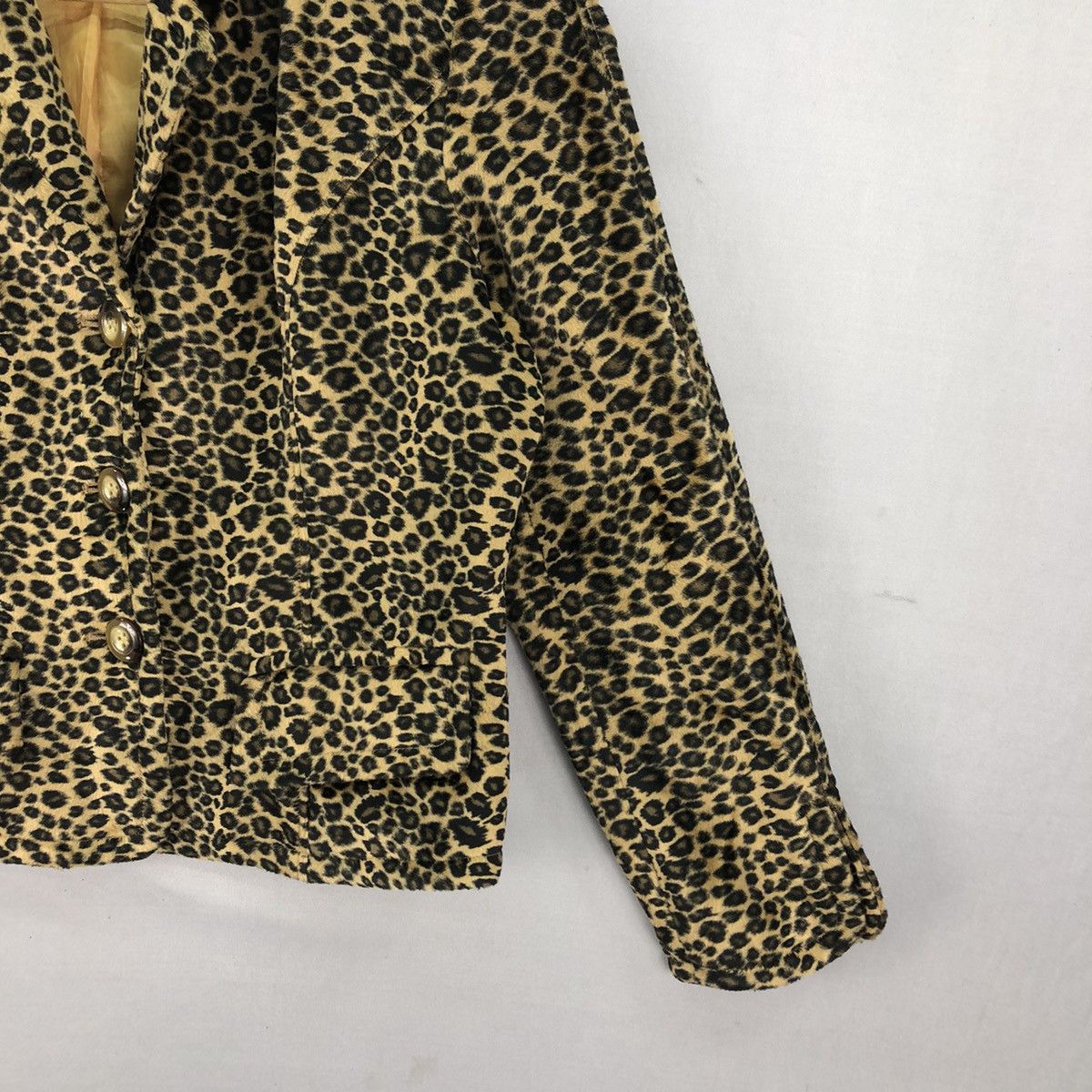 Hysteric Glamour 🇯🇵 Vintage Leopard Print Cropped Jacket Size XS / US 0-2 / IT 36-38 - 3 Thumbnail