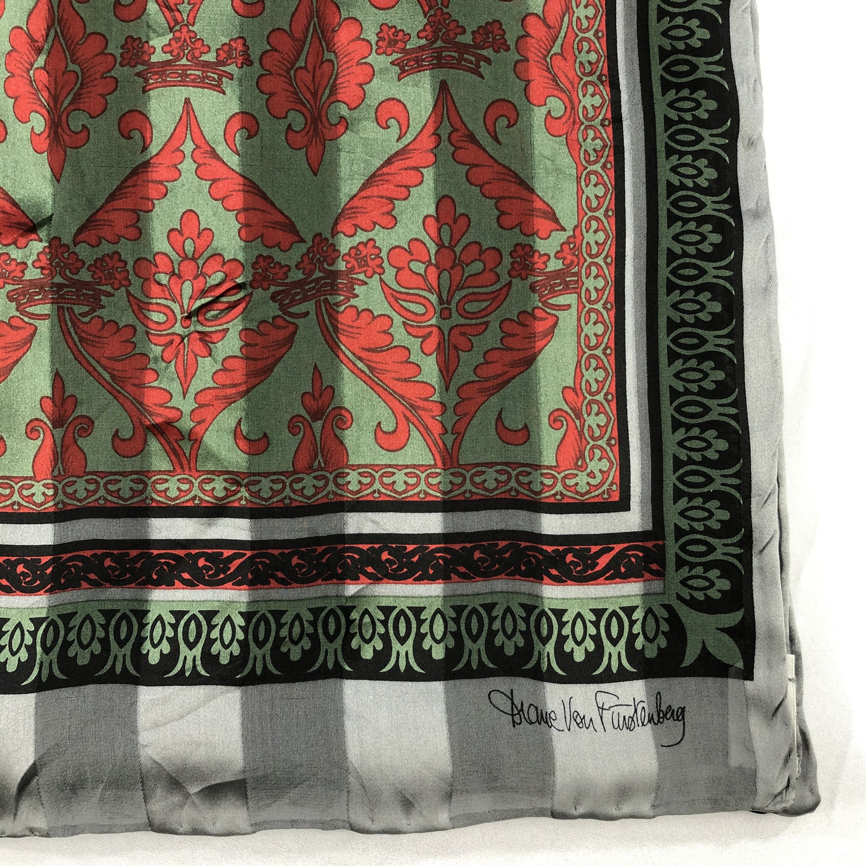 Diane von Furstenberg × Vintage Vintage Diane Von Furstenberg Silk Scarf Size ONE SIZE - 5 Thumbnail