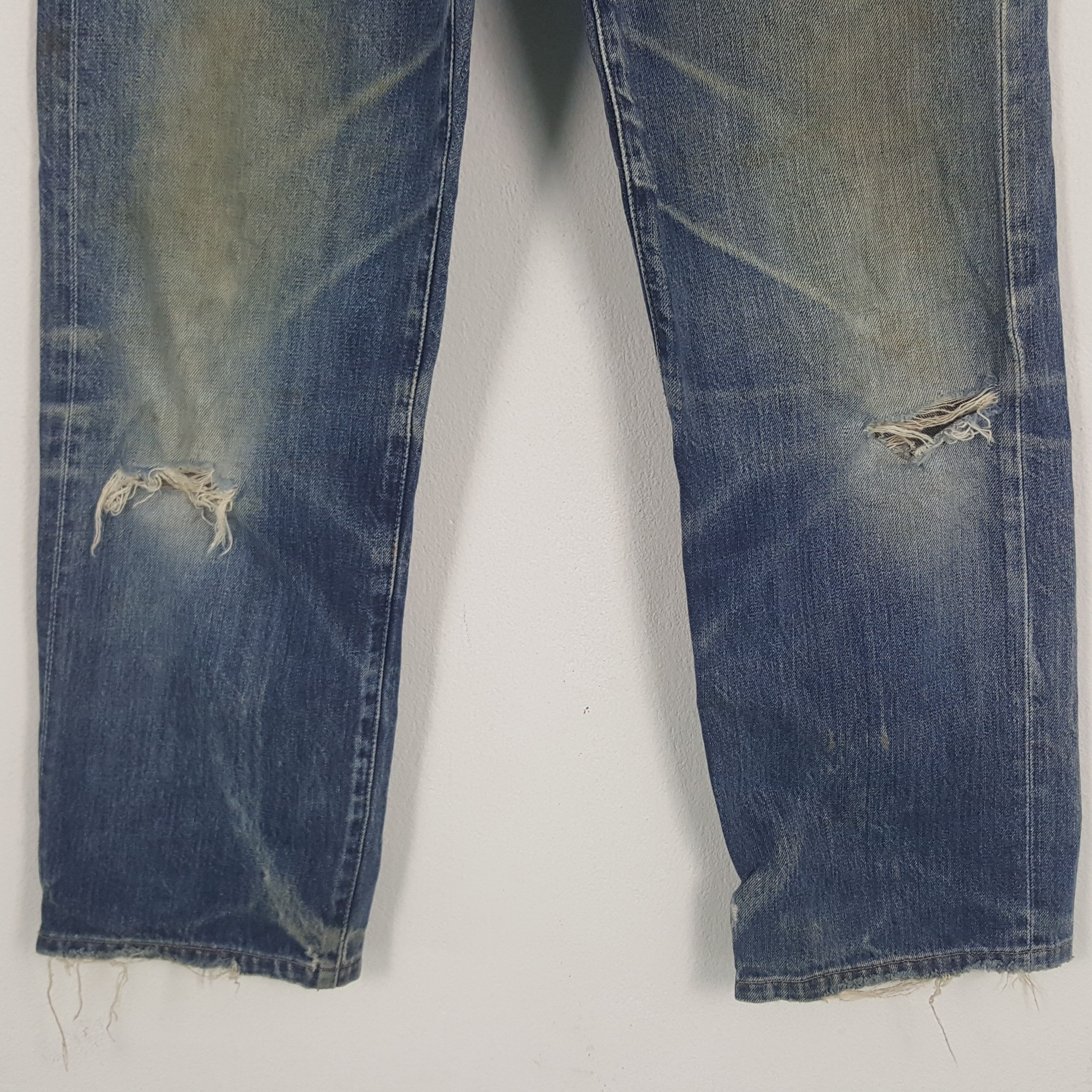 Levi's × Vintage Vintage Levi's Selvedge American Distressed Denim Jeans Size US 32 / EU 48 - 3 Thumbnail