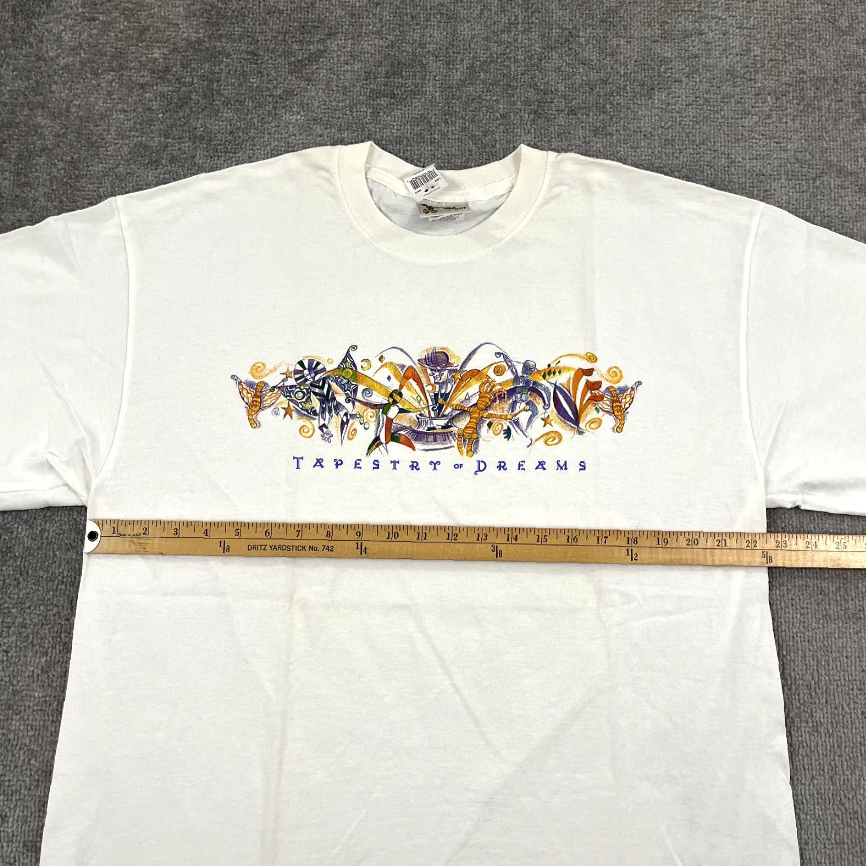 Disney VINTAGE Disney T-Shirt Mens Large White Retro 2000s Epcot Dream Graphic Tee Y2K NOS Size US L / EU 52-54 / 3 - 6 Thumbnail