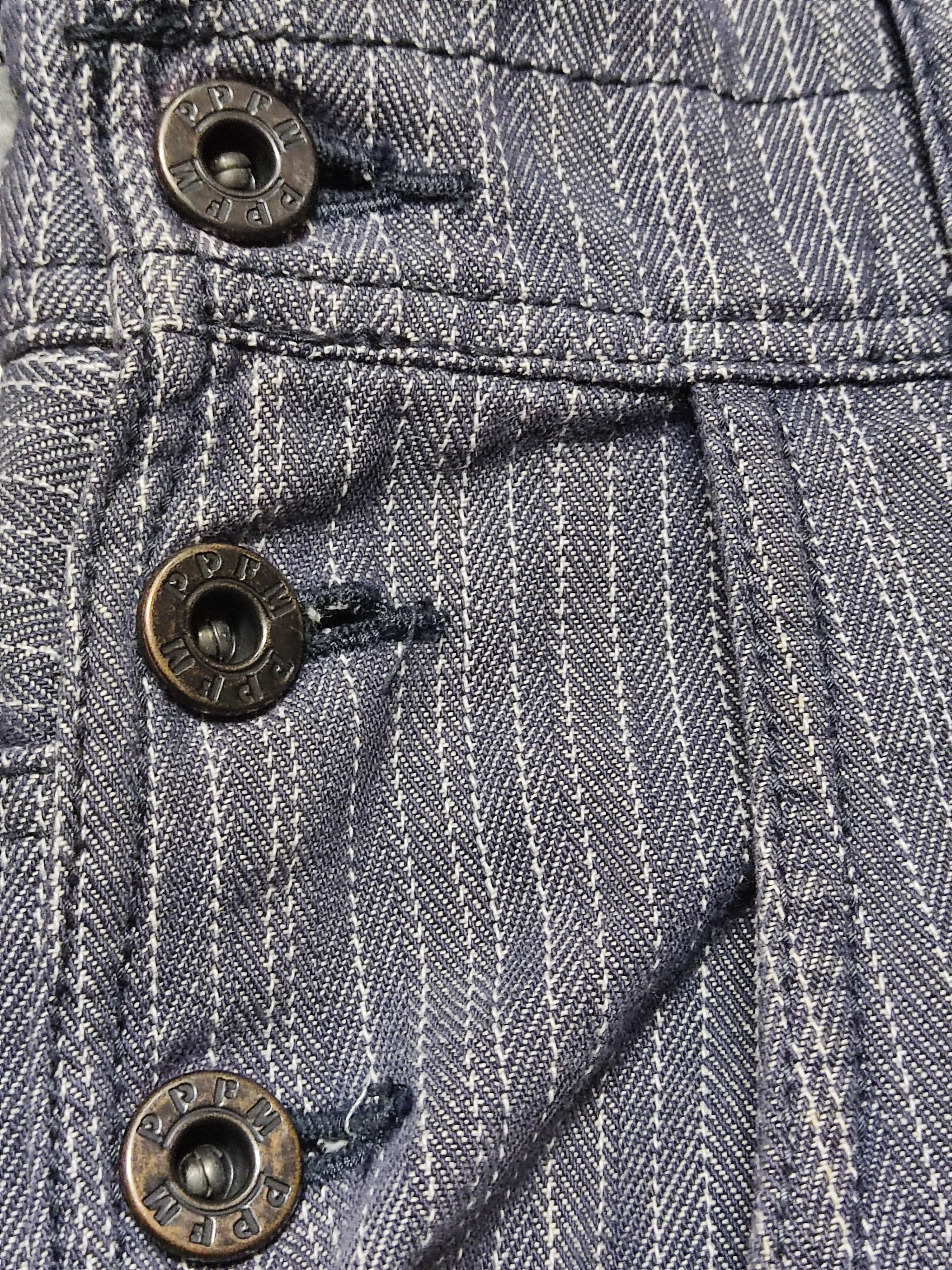 PPFM Vintage Rare PPFM Japanese Overall Denim Indigo Stripe Size US 34 / EU 50 - 10 Thumbnail