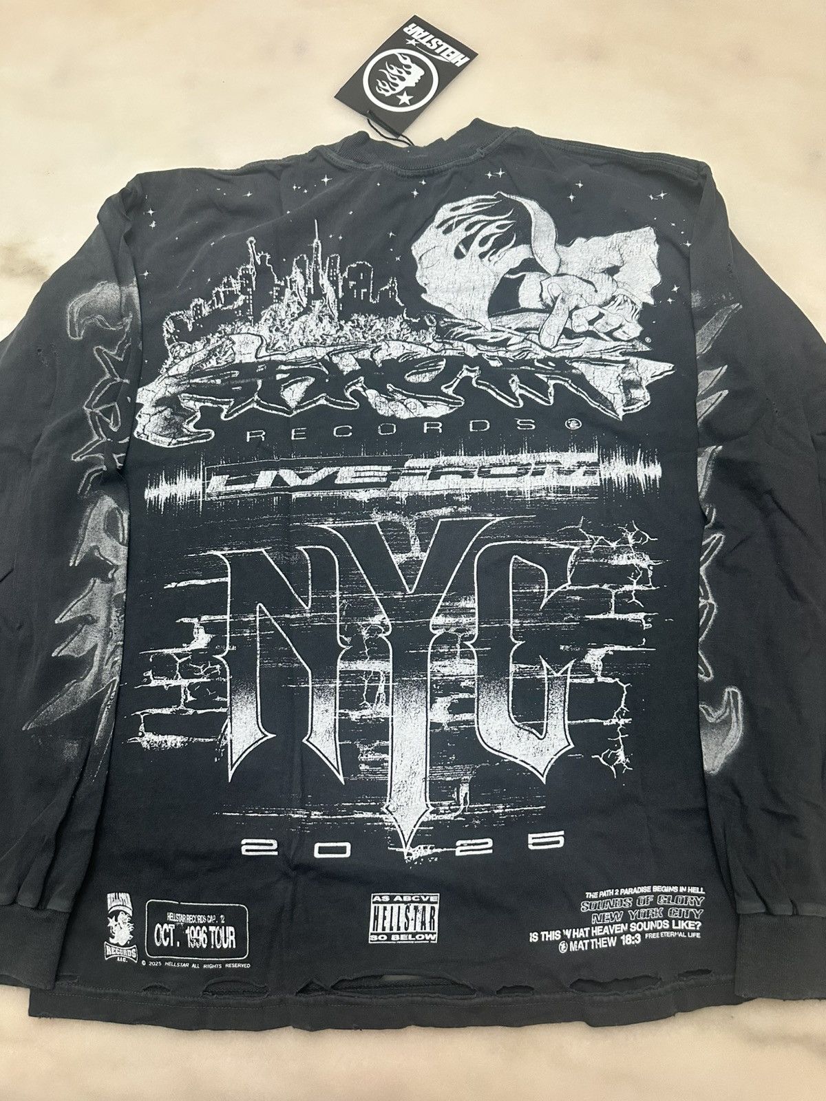 HELLSTAR HELLSTAR LIBERY RECORDS LONG SLEEVE Size US M / EU 48-50 / 2 - 3 Thumbnail