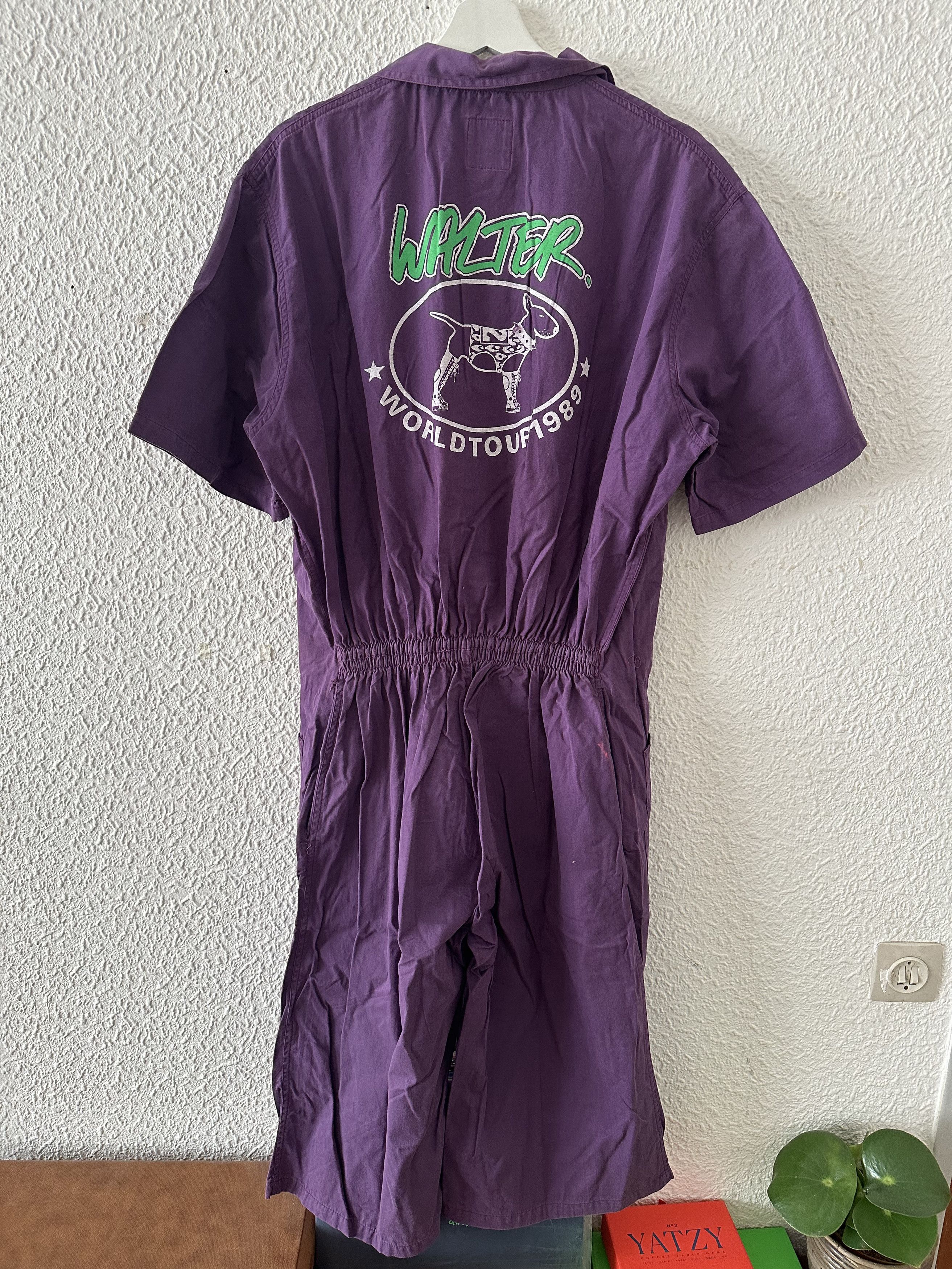 Walter Van Beirendonck 🟣 By Walter Purple Jumpsuit — “World Tour 1989” — Archive Size US 34 / EU 50 - 2 Thumbnail