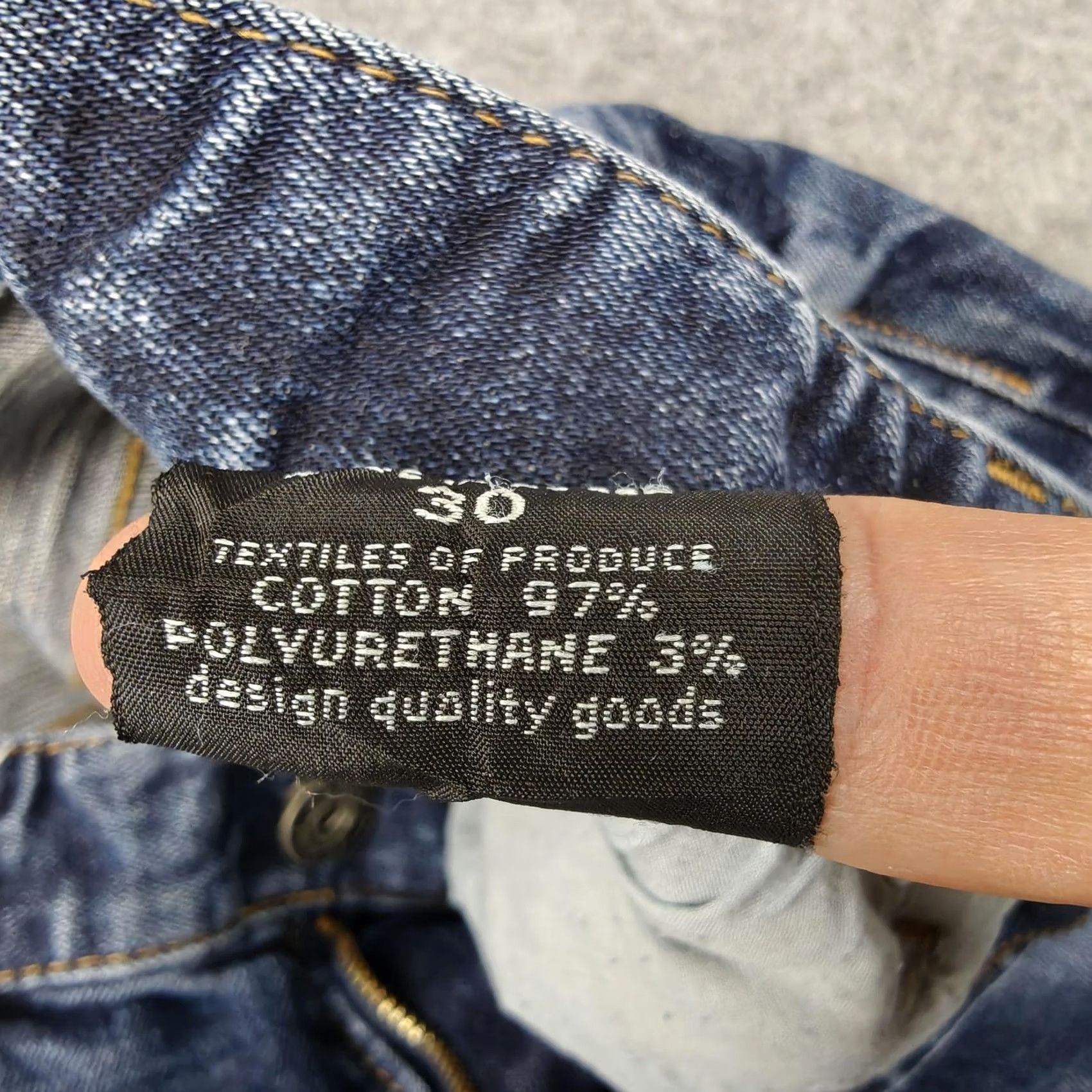 Denime Kesson Jeans Womens 30 Blue Medium Wash Slim Straight Distressed Denim Korea Size 30" / US 8 / IT 44 - 6 Thumbnail