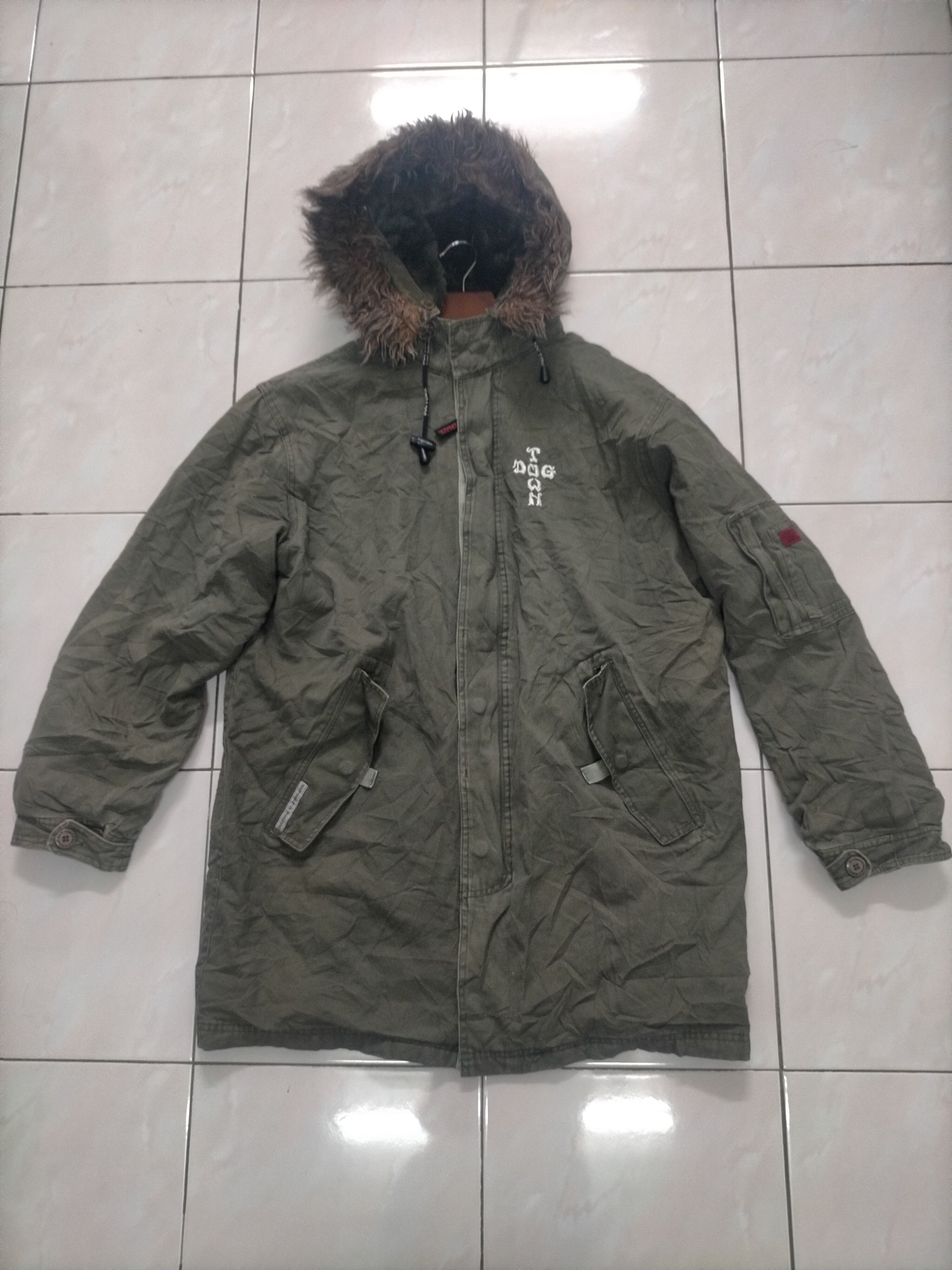 Dogtown × Ecko Unltd. × JNCO Vintage Rare Dogtown Military Parka Fur Jacket Size US L / EU 52-54 / 3 - 4 Thumbnail