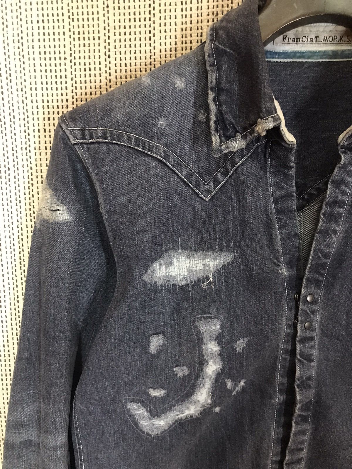 FranCisT MOR.K.S 🔥FRANCIST MOR K.S JACKET NO BUTTON DISTRESSED DESIGN🔥 Size US M / EU 48-50 / 2 - 5 Thumbnail