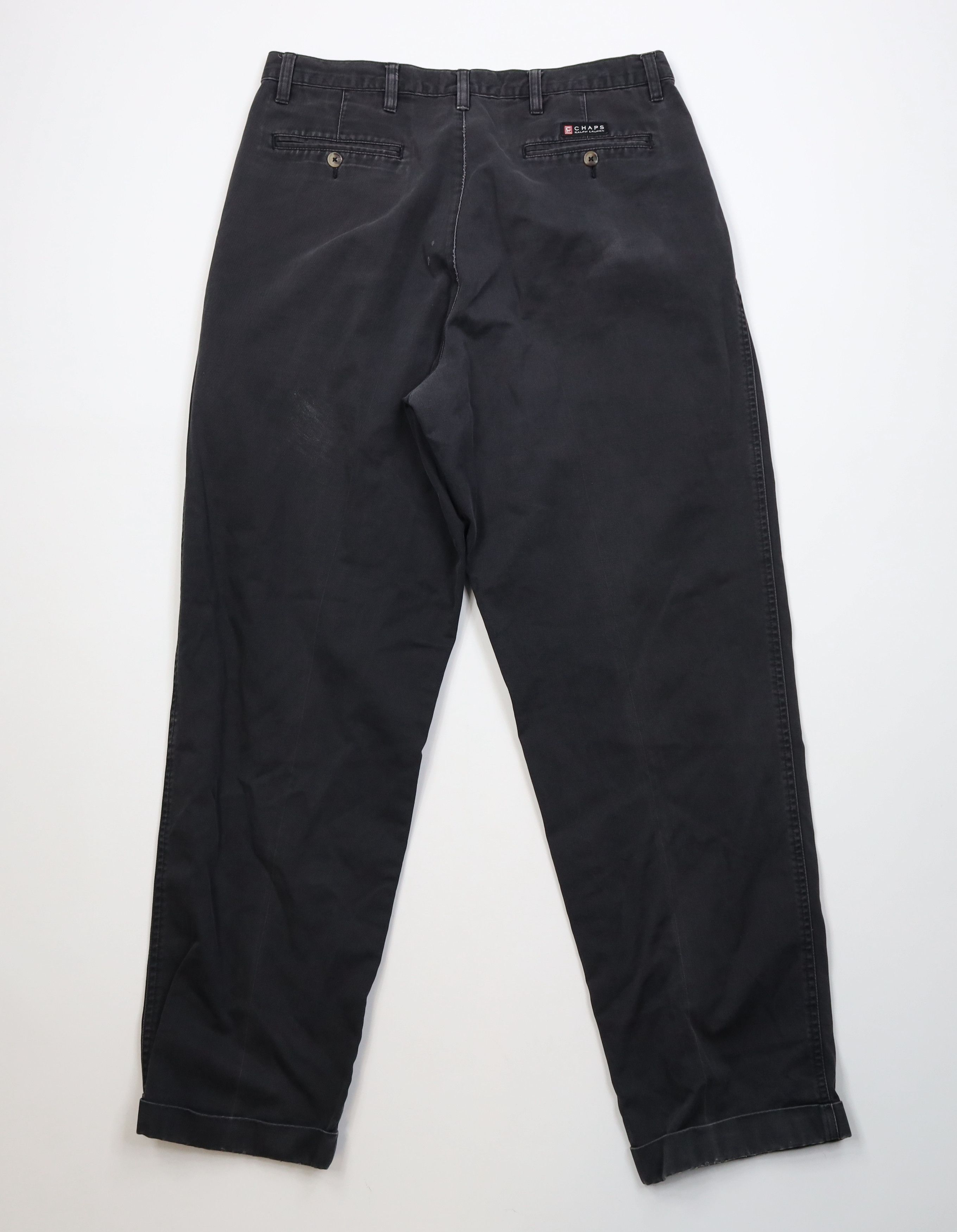 Polo Ralph Lauren Vintage 90s Chaps Ralph Lauren Pleated Cuffed Chino Pants Size US 34 / EU 50 - 9 Thumbnail