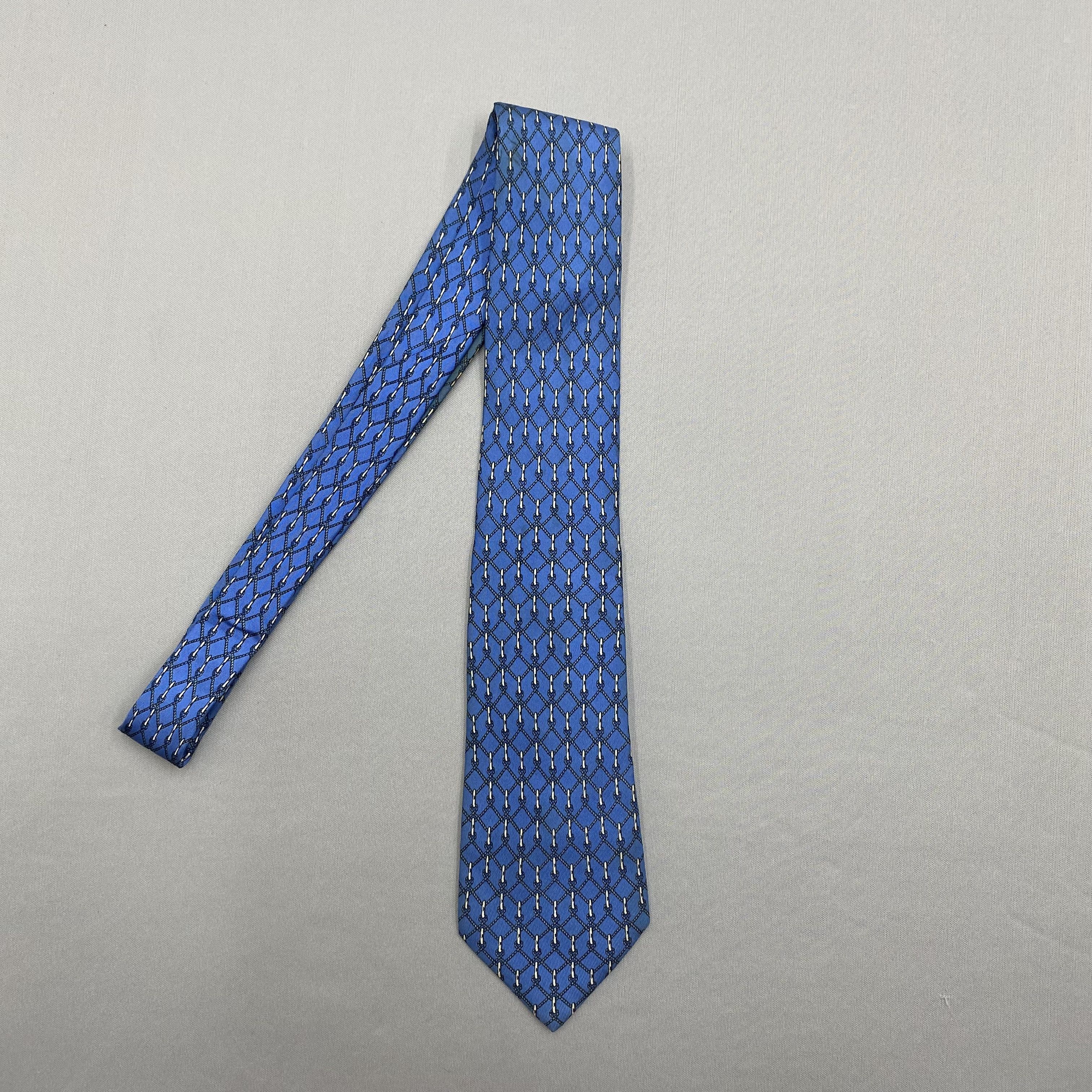 Hermes Vintage Hermes SILK Necktie Cravate Pure Silk Size ONE SIZE - 4 Thumbnail