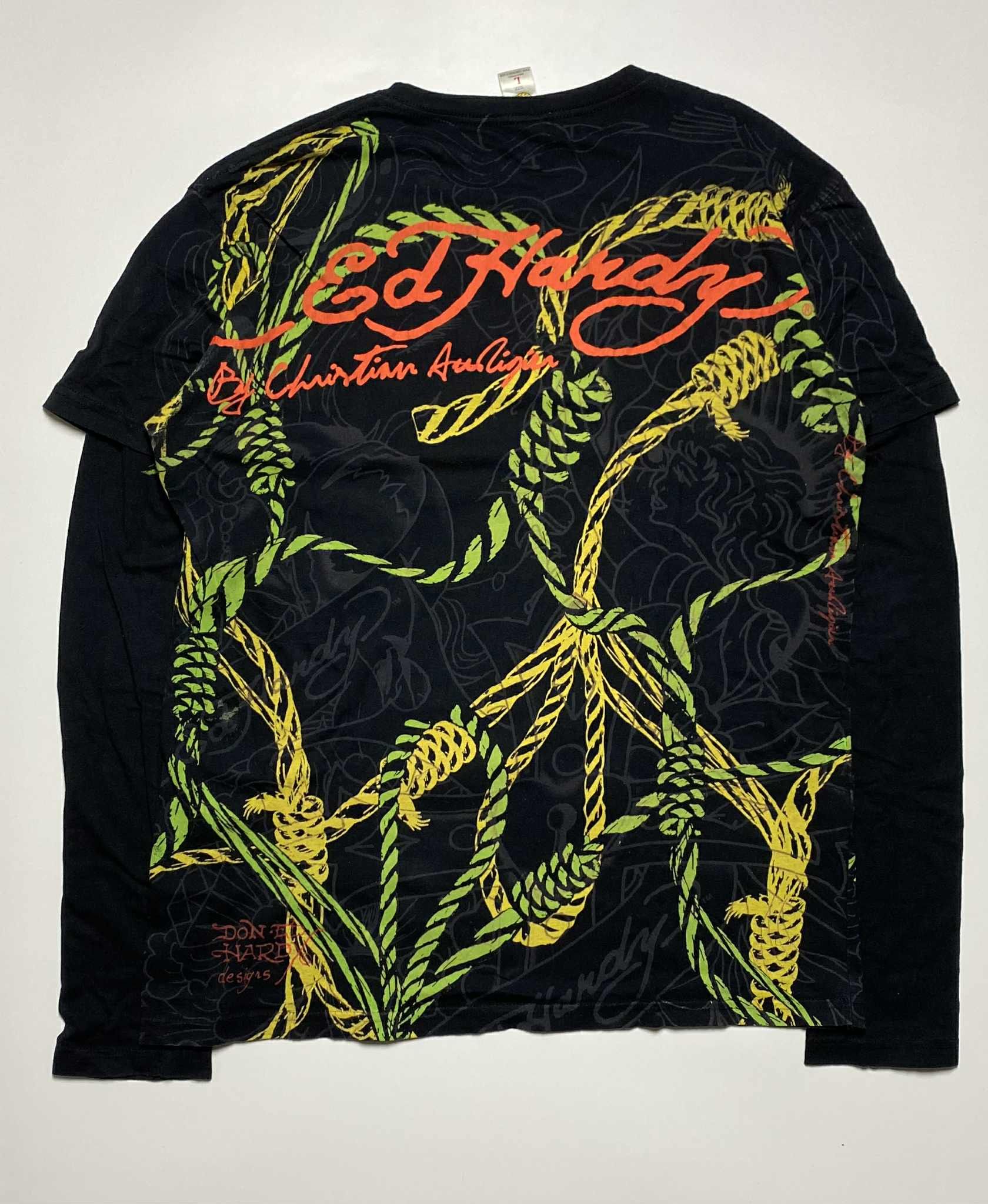 Ed Hardy Ed Hardy - AOP Long Sleeve T-Shirt Size US L / EU 52-54 / 3 - 3 Thumbnail