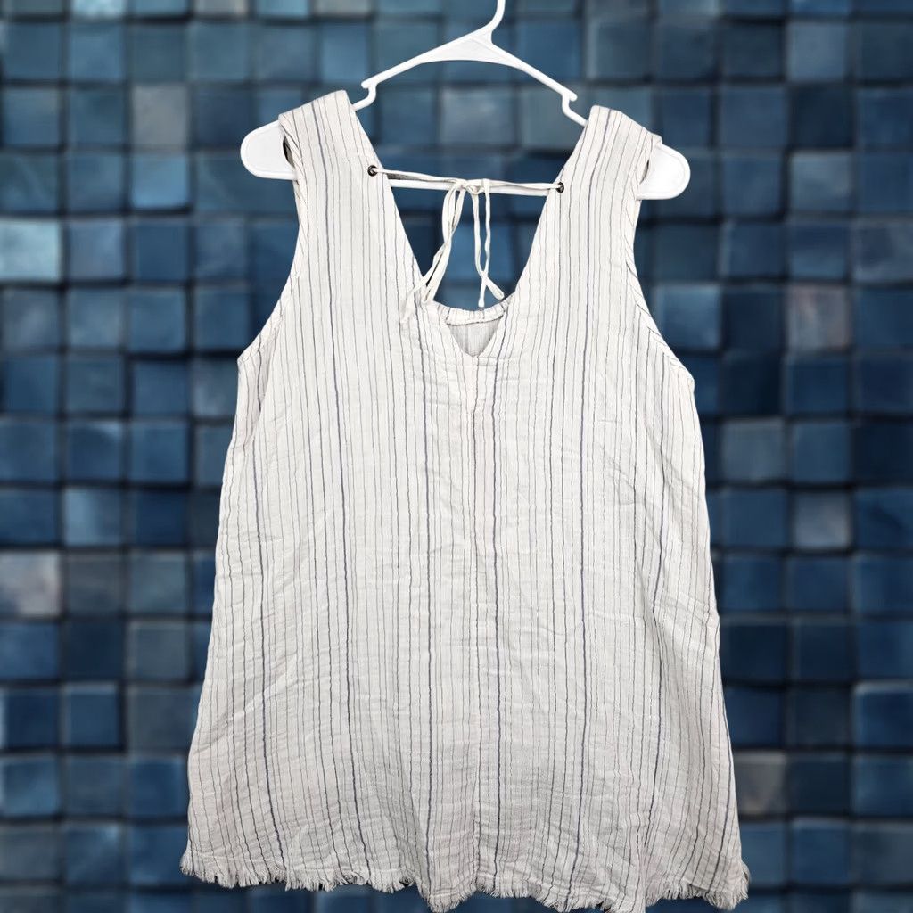 Vintage XCVL Tank Blouse Round Neck Stripe Top Size XS Women's Size XS / US 0-2 / IT 36-38 - 1 Thumbnail