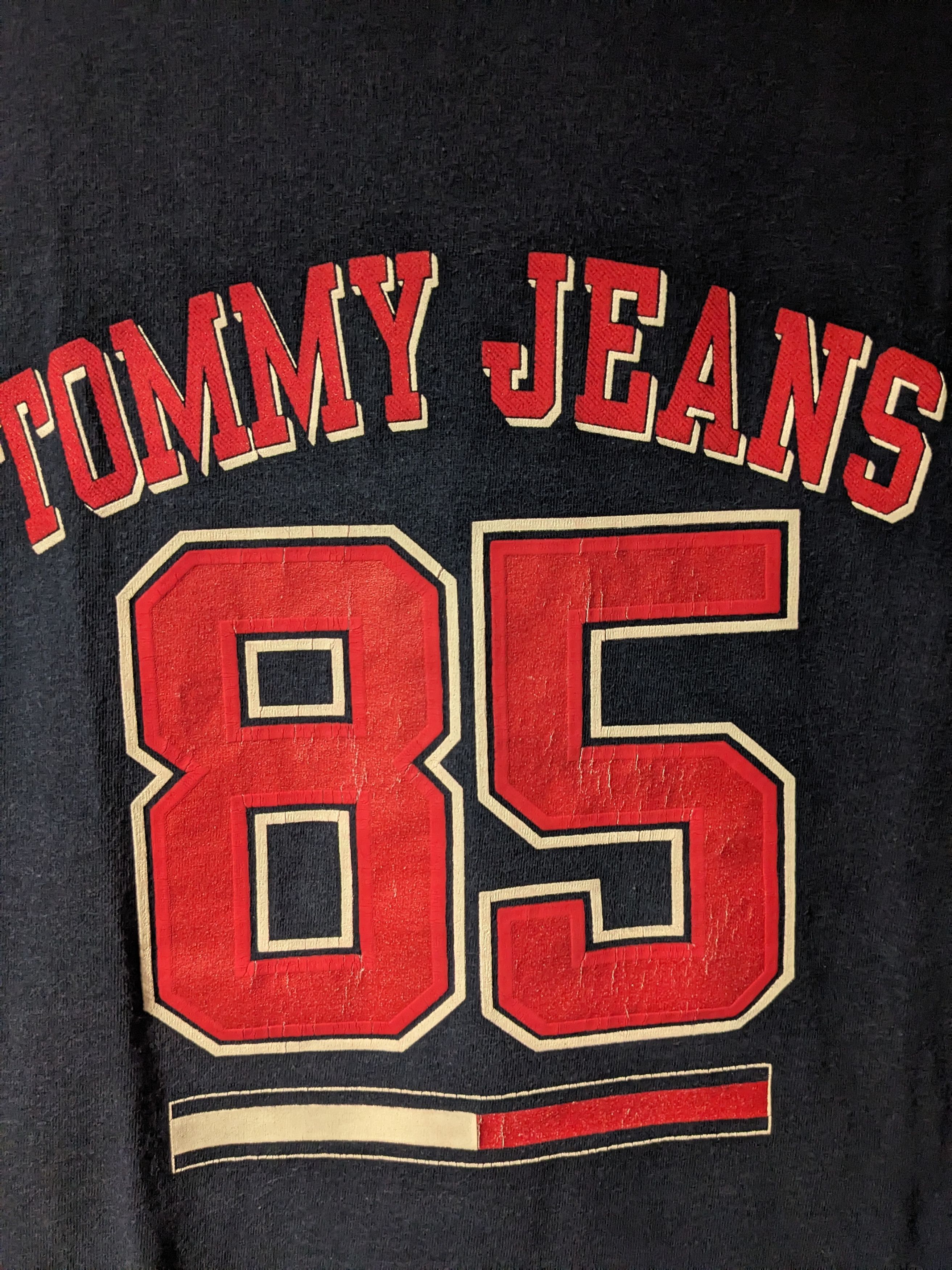 Tommy Hilfiger × Vintage Vintage 90s Tommy Jeans Spell Out Arch Logo Large T-Shirt Size US L / EU 52-54 / 3 - 2 Thumbnail