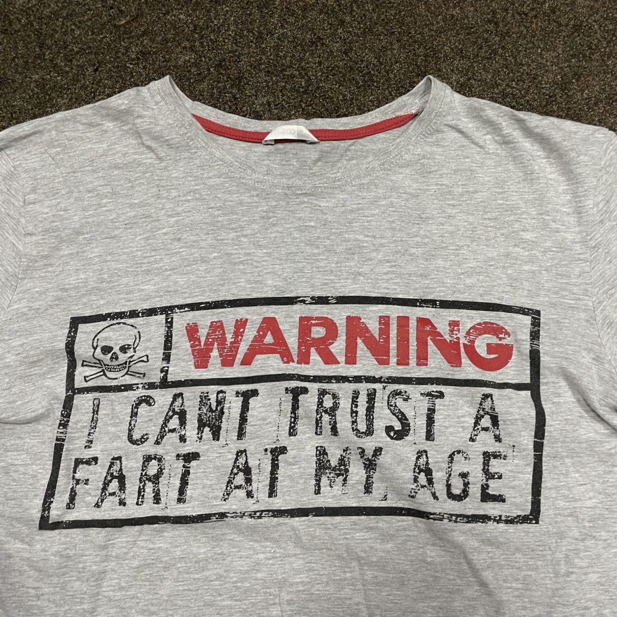 Vintage Vintage Y2K Humor Graphic Tee Warning Funny Streetwear M Size US M / EU 48-50 / 2 - 4 Thumbnail
