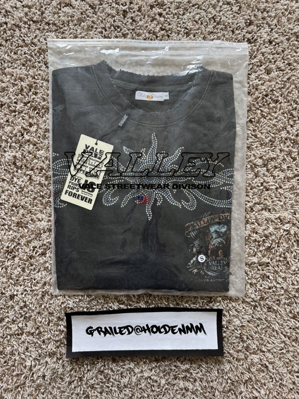 Vale Vale Forever Valley Black Bling Long Sleeve Tee Shirt L/S Size US S / EU 44-46 / 1 - 15 Thumbnail