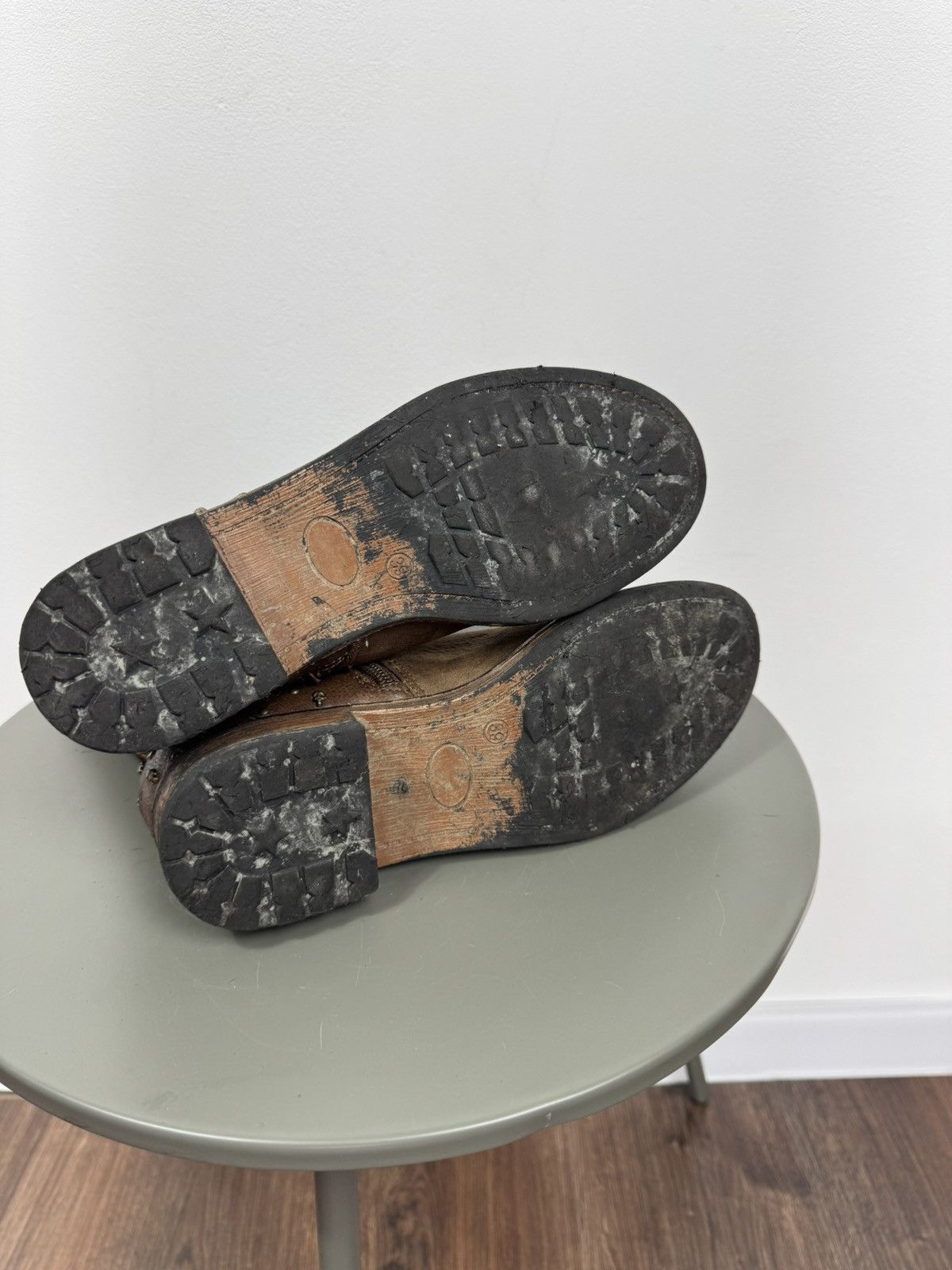 Other Vintage Distressed Avant Garde Buckle Ankle Boots Size EU 39 Size US 8 / IT 38 - 10 Thumbnail