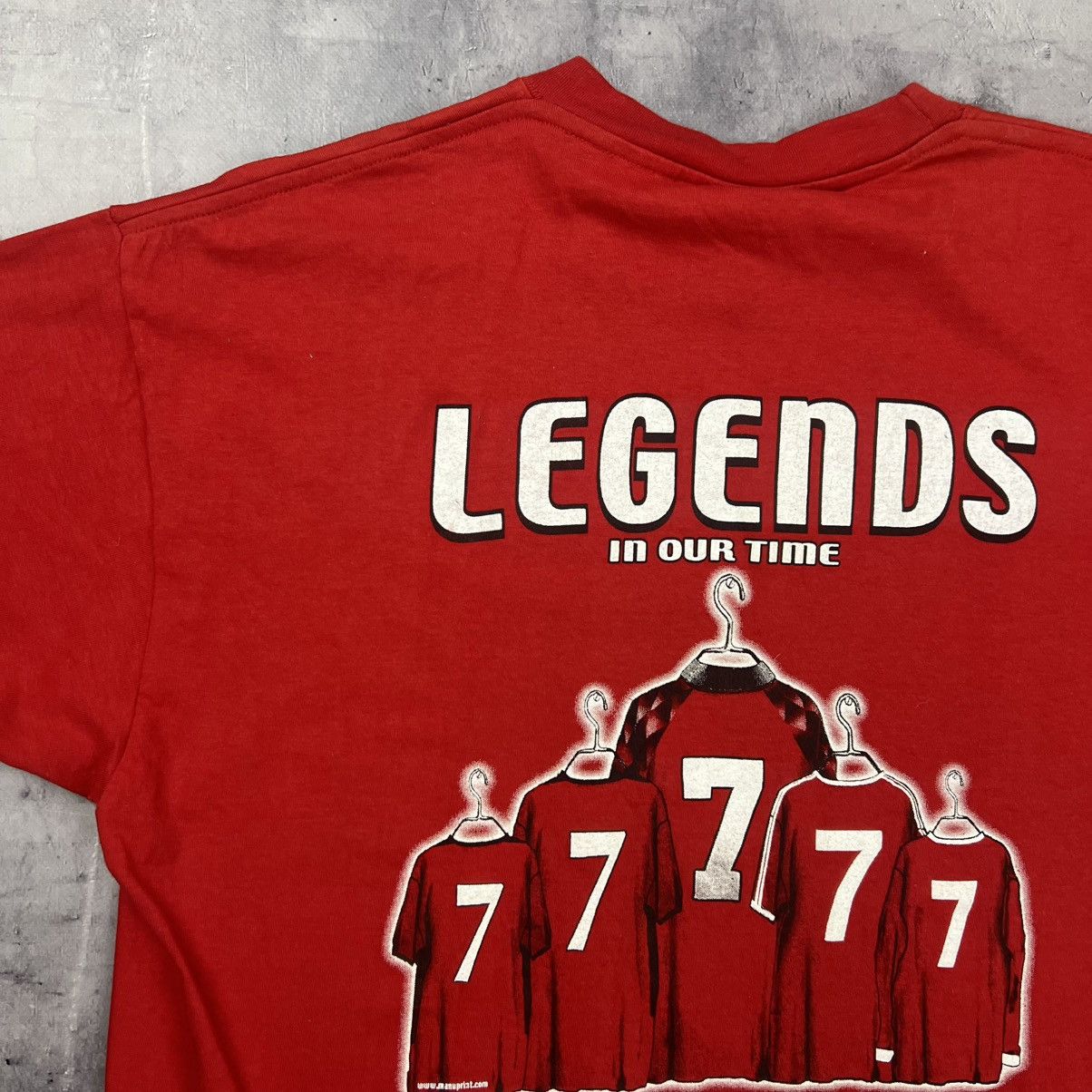 Other Rare! Eric Cantona Legends In Our Time Ronaldo 7 Jersey 90s Size US L / EU 52-54 / 3 - 13 Thumbnail