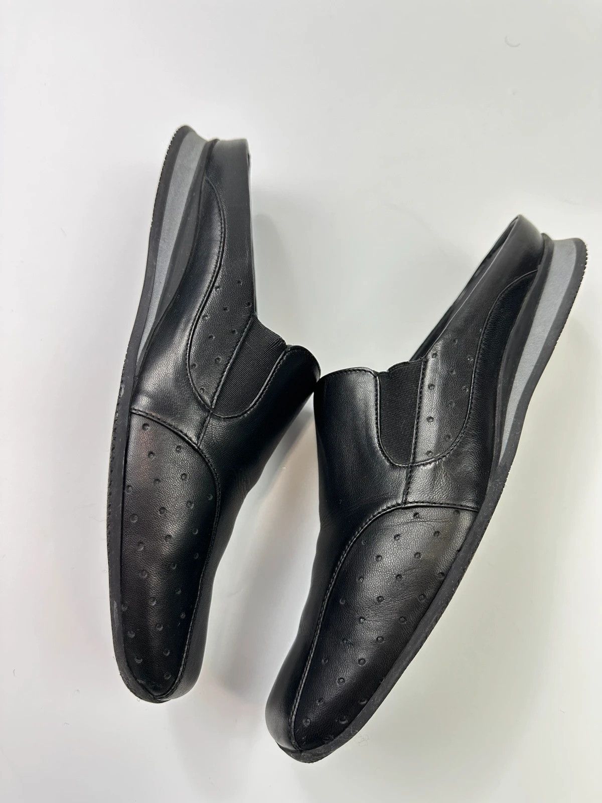 Prada Prada Sport SS99 Black Leather Mules Shoes Size US 6 / IT 36 - 5 Thumbnail