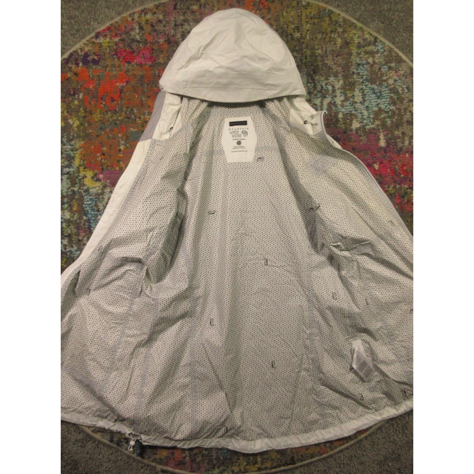 Mountain Hardwear Mountain Hardwear DryQ EVAP Rain Jacket Parka Women's M White Full Zip Hooded Size M / US 6-8 / IT 42-44 - 5 Thumbnail