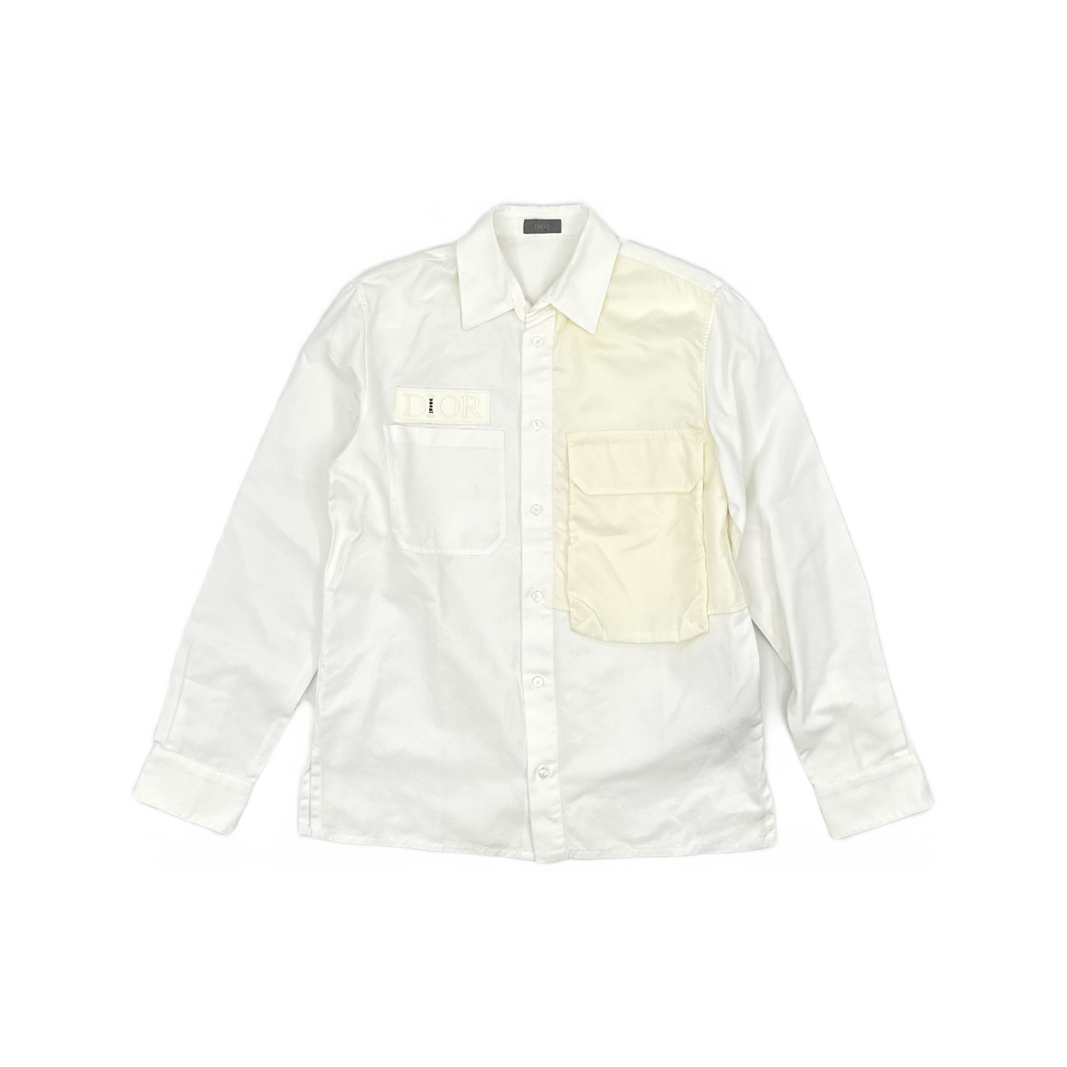 Dior Dior x sacai Contrast Patch Pocket Shirt 39 Size US M / EU 48-50 / 2 - 1 Thumbnail