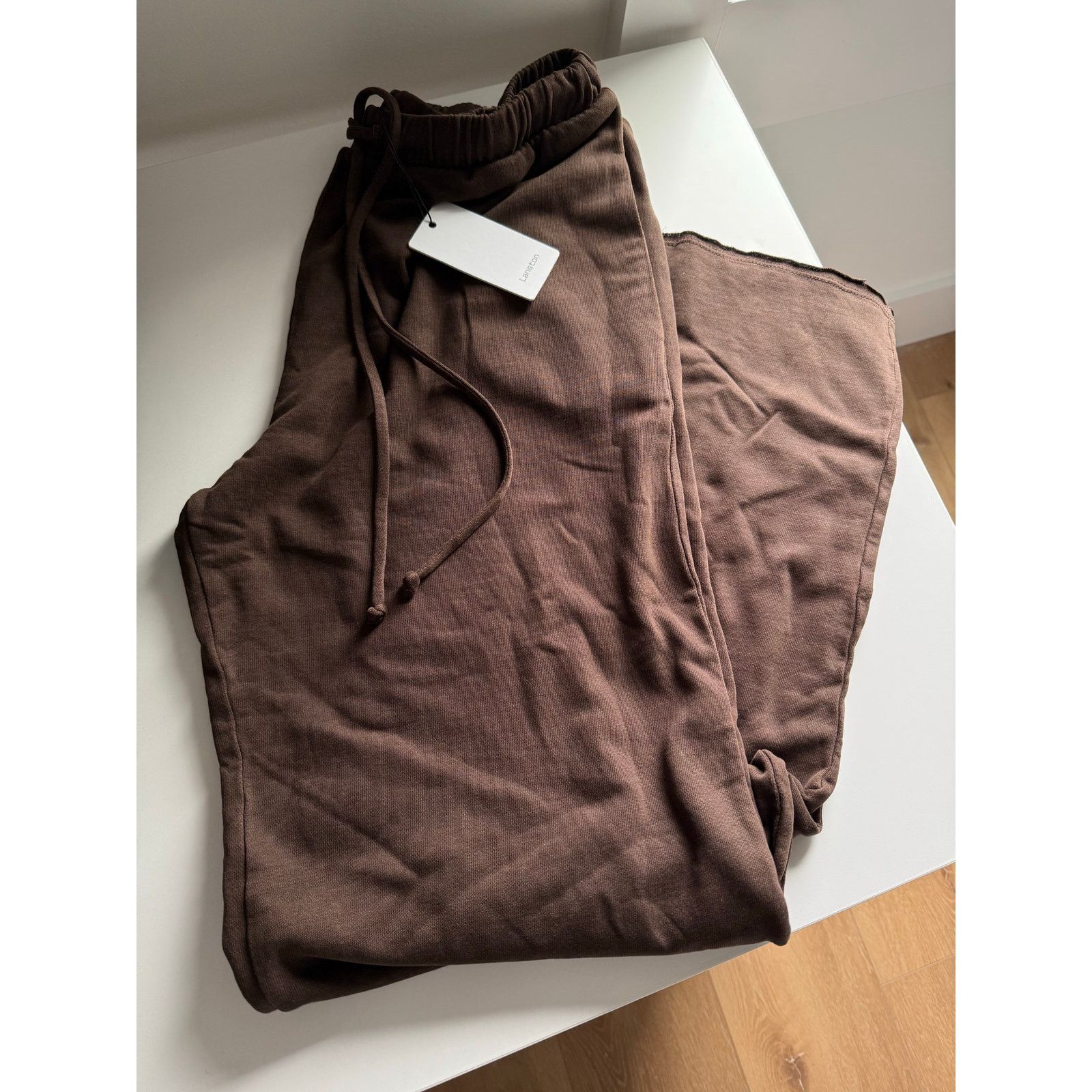 REVOLVE $154 New Lanston Brown Wide Leg Drawstring Sweatpants Small Size 28" / US 6 / IT 42 - 9 Thumbnail