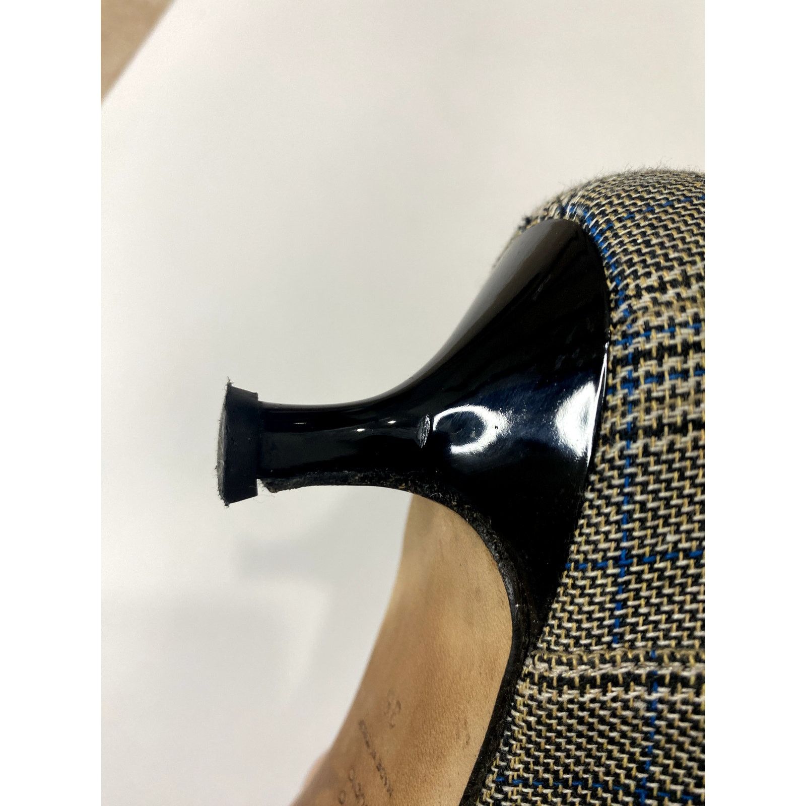 Tibi Tibi “Evin” plaid patent-toe boots Size US 6.5 / IT 36.5 - 6 Thumbnail