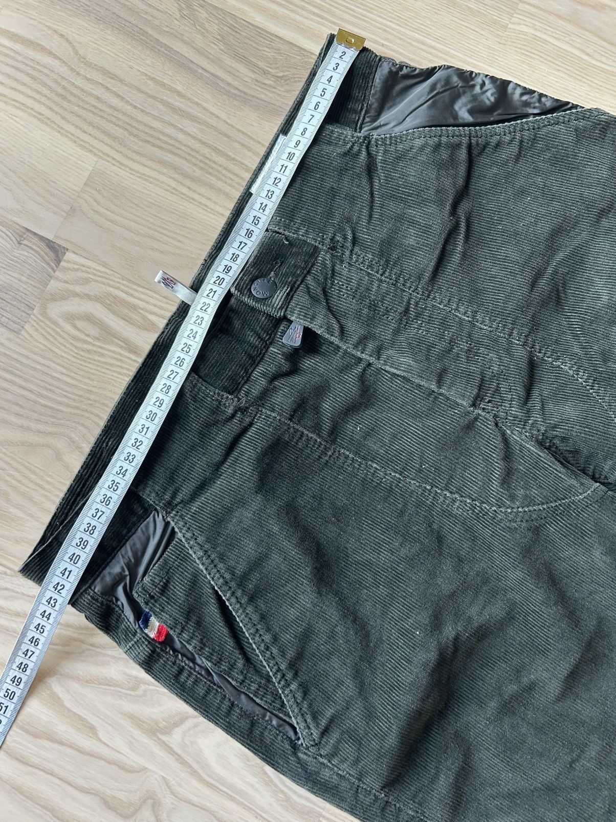 Moncler Grenoble Moncler Grenoble Corduroy Nylon Panel Trousers Size US 32 / EU 48 - 4 Thumbnail