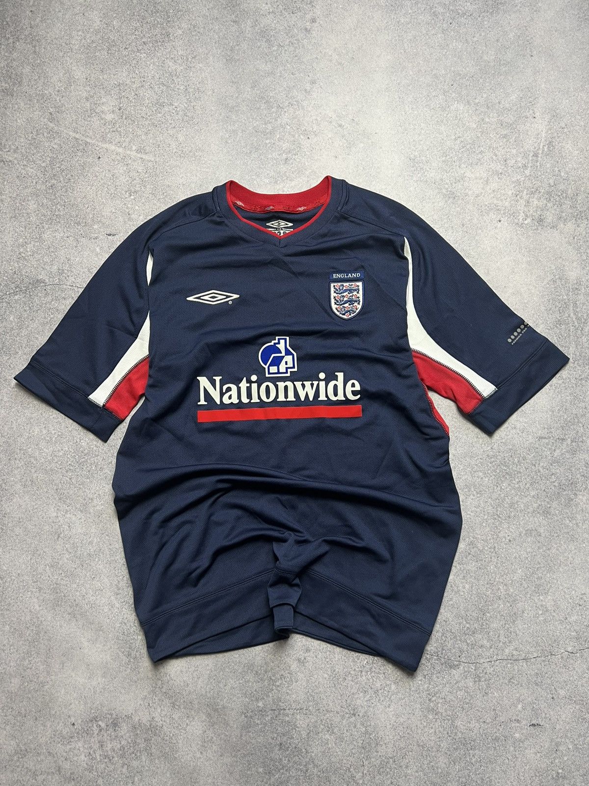 Umbro Vintage Umbro England 2000 Blockcore style Y2K Soccer Jersey Size US M / EU 48-50 / 2 - 1 Thumbnail