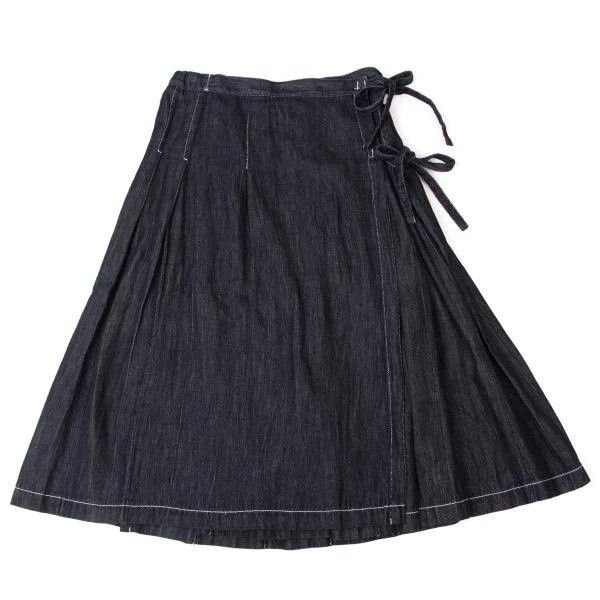 Comme des Garcons Comme des Garcons size M Retro denim strap overskirt Size 23" - 2 Thumbnail
