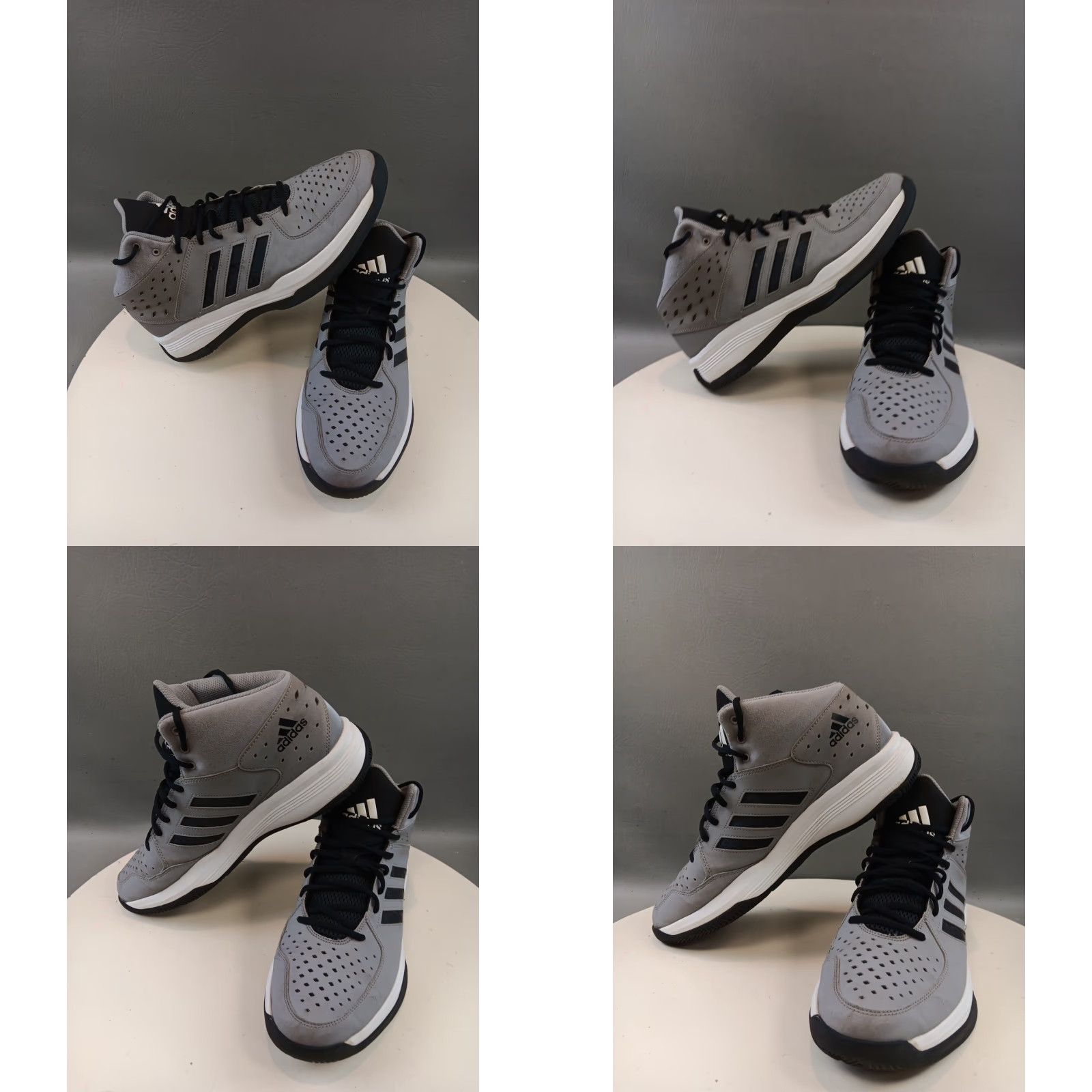 Adidas Adidas Court Fury Shoes Sneakers Men Size 13 Gray Basketball Mid Top Shoes Size US L / EU 52-54 / 3 - 9 Thumbnail