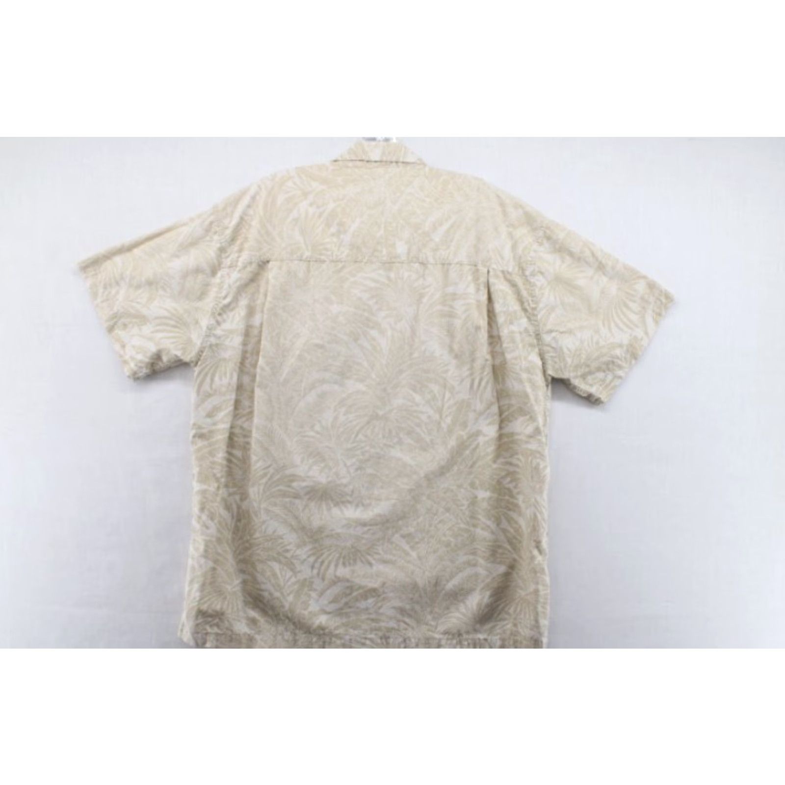 Chaps VTG Chaps Ralph Lauren Shirt Men's L Beige Hawaiian Floral Cotton Short Sleeve Size US L / EU 52-54 / 3 - 3 Thumbnail