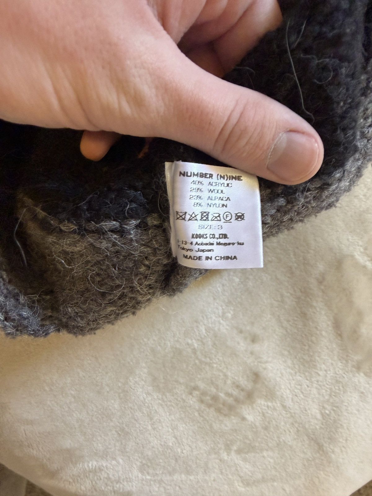 Number (N)ine Number (N)ine Alpaca fur sweater Size US M / EU 48-50 / 2 - 6 Thumbnail