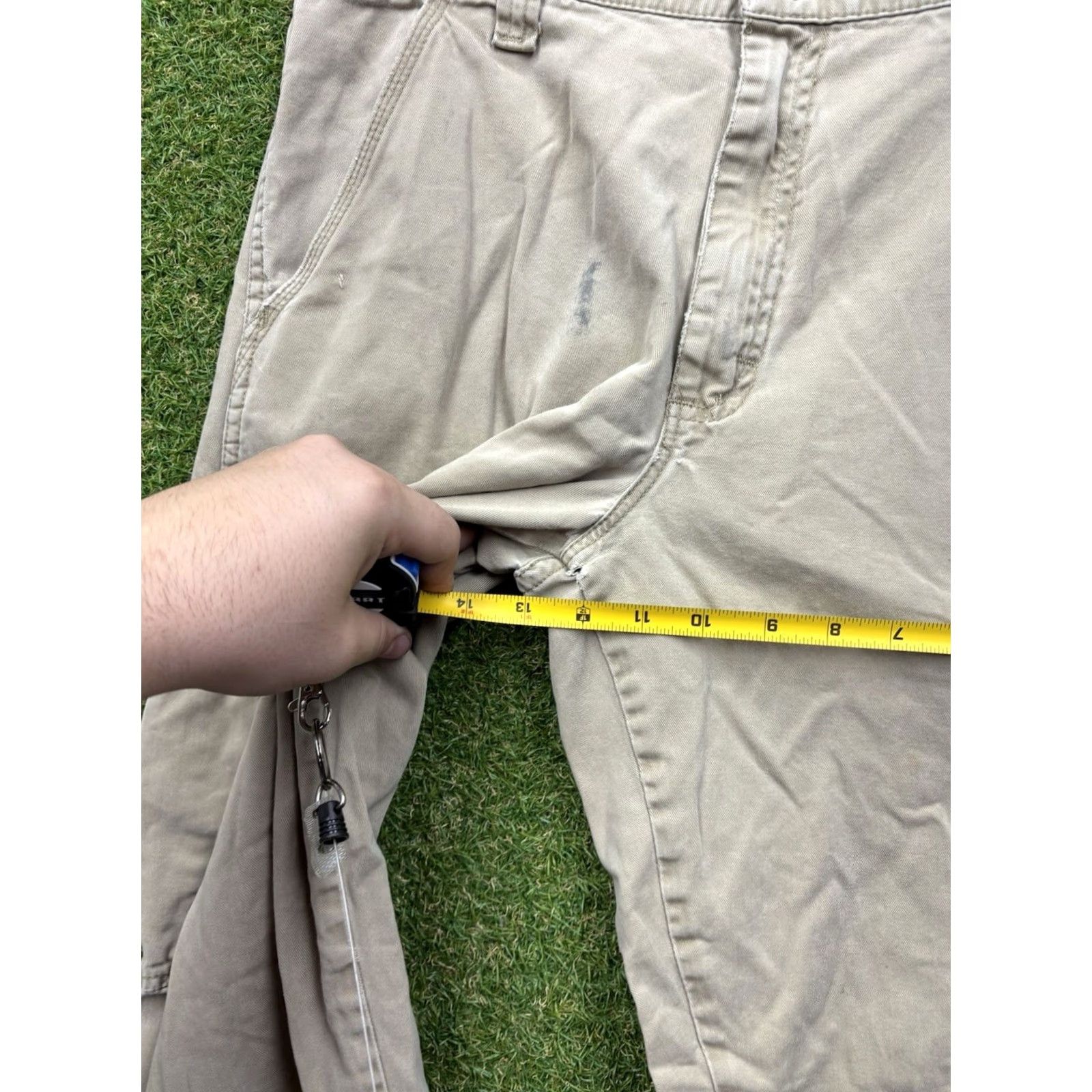 Wrangler Wrangler Cargo Pants Mens 32x32 Khaki Brown 70LEWGR Workwear Canvas Straight Pants Mens Khaki Cargo 32x32 Wrangler Size US 32 / EU 48 - 3 Thumbnail