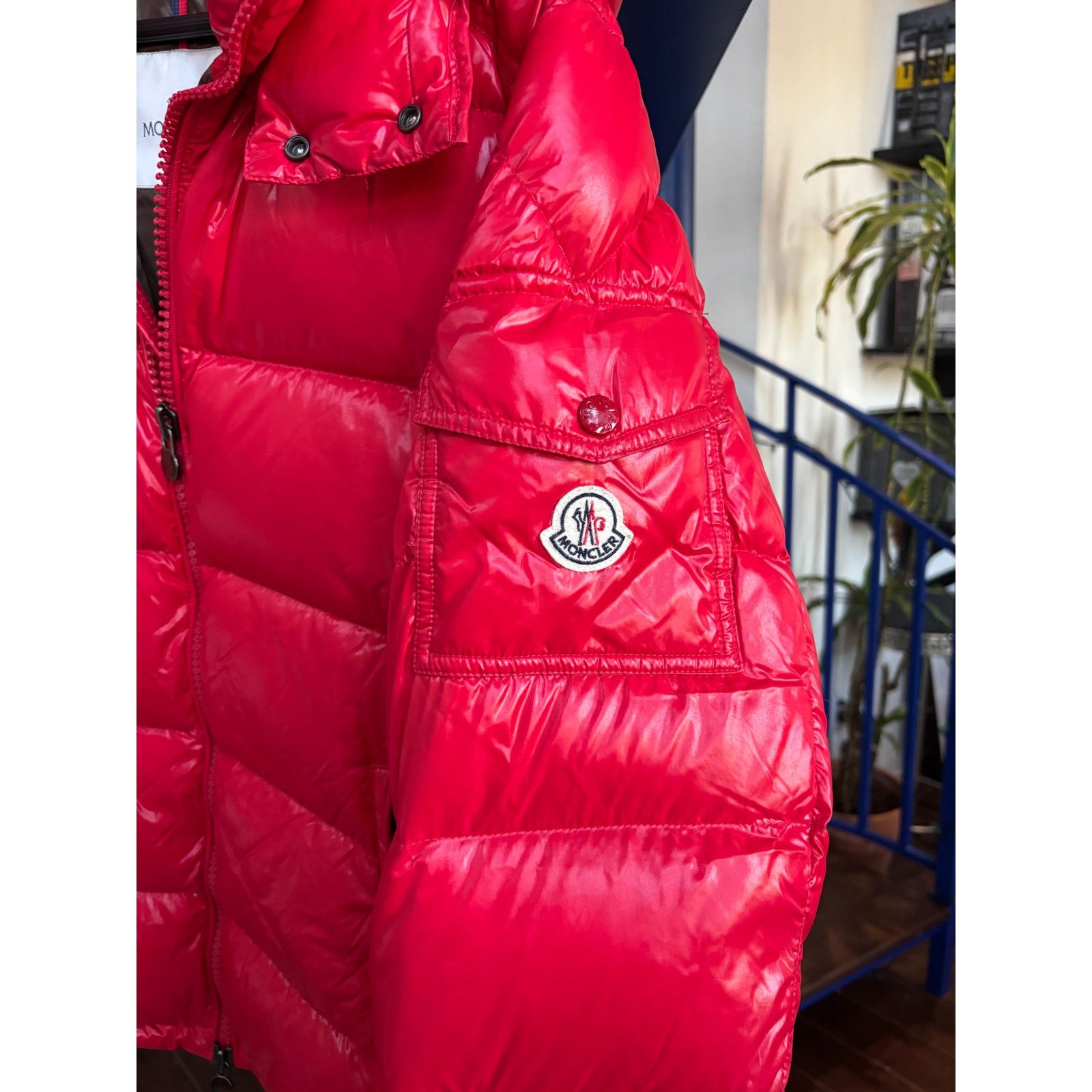 Moncler Moncler Red Maya Down Puffer Jacket Size XL, 4 Size US XL / EU 56 / 4 - 4 Thumbnail