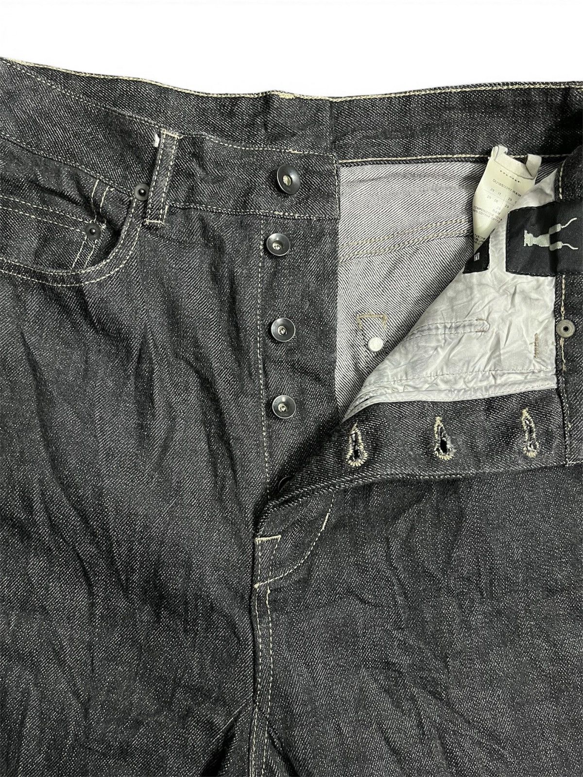 Rick Owens Drkshdw FW18 Rick Owens DRKSHDW Indigo Collapse Cut Jeans Size US 29 - 7 Thumbnail